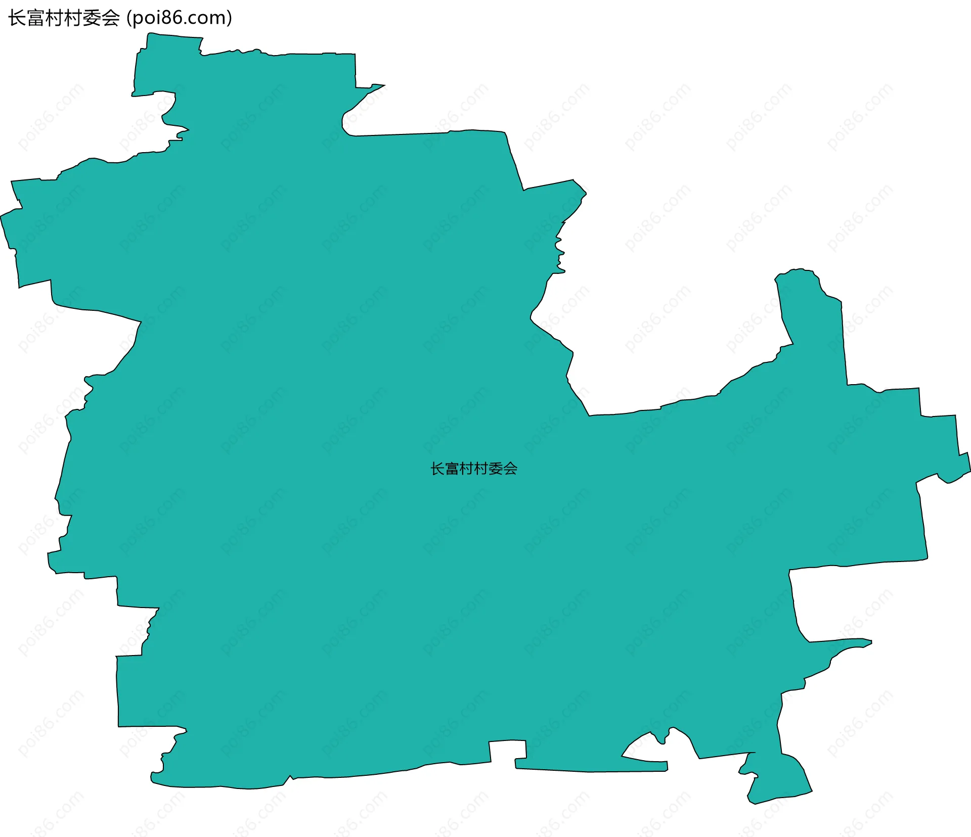 长富村村委会边界地图