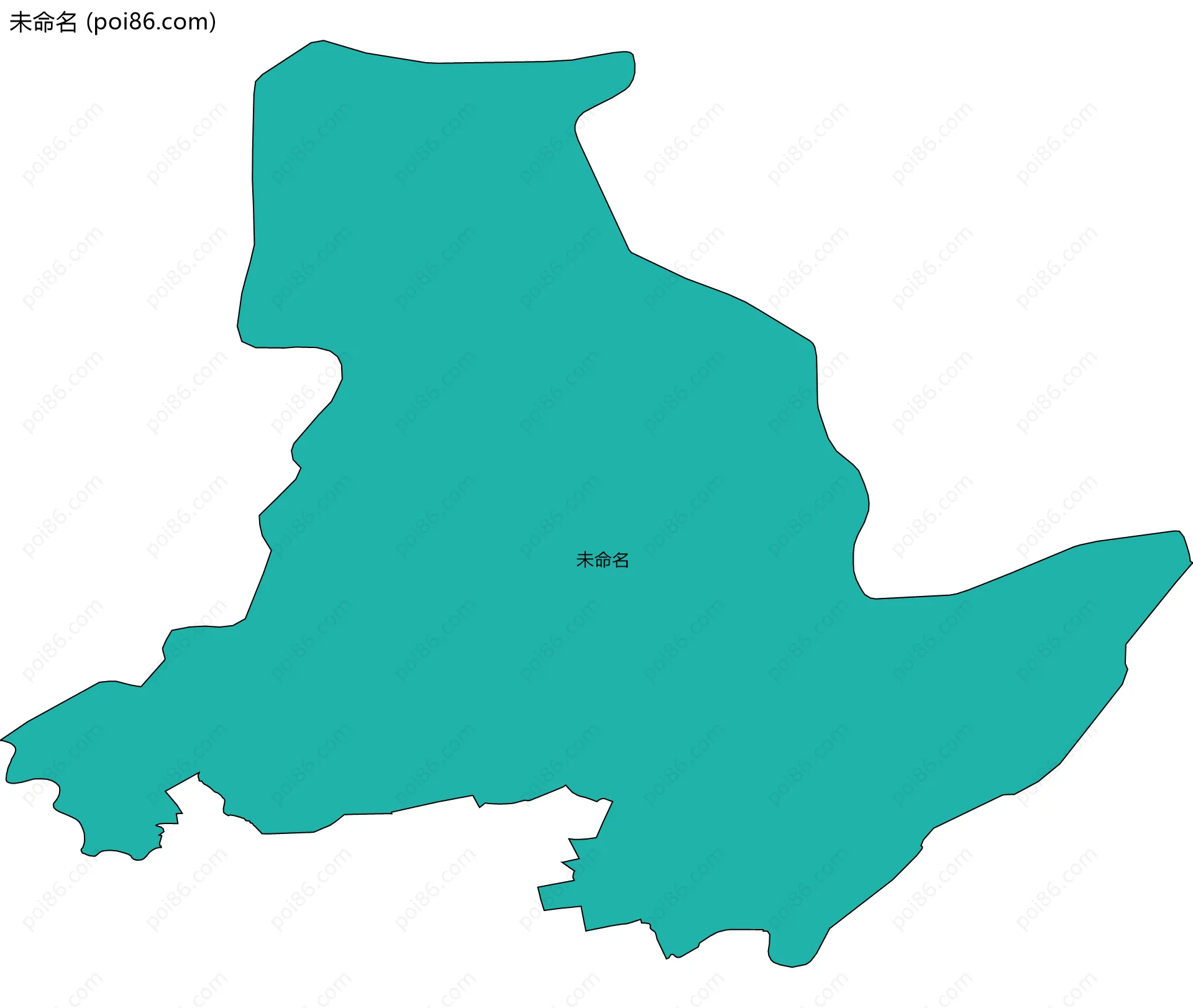 未命名边界地图