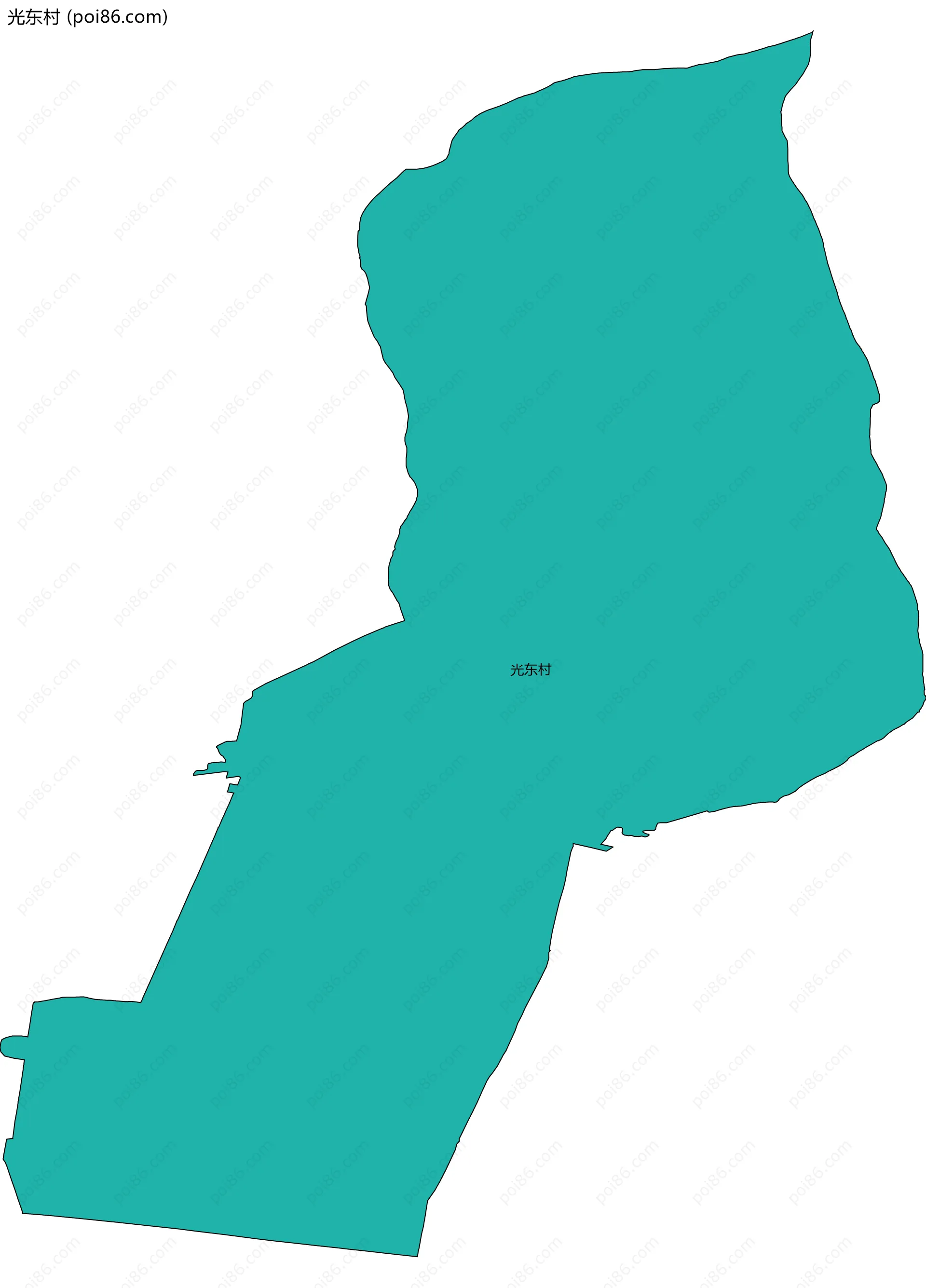 光东村边界地图