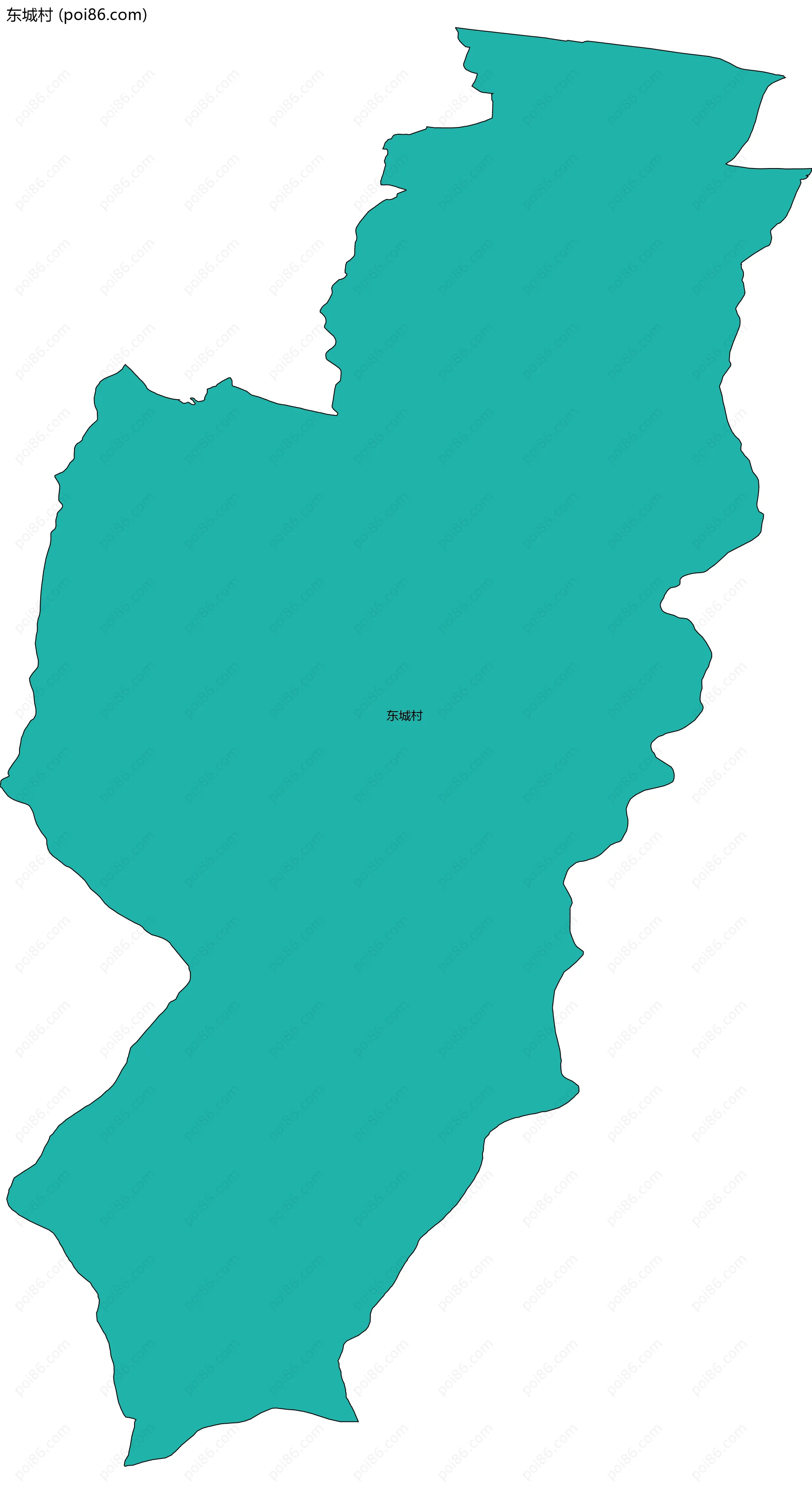 东城村边界地图