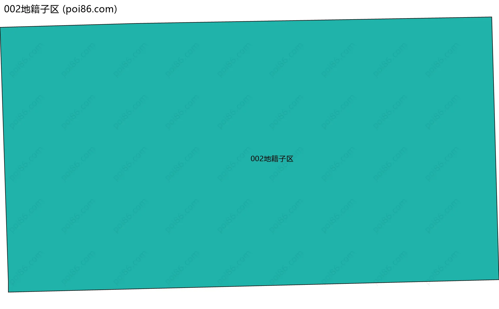 002地籍子区边界地图