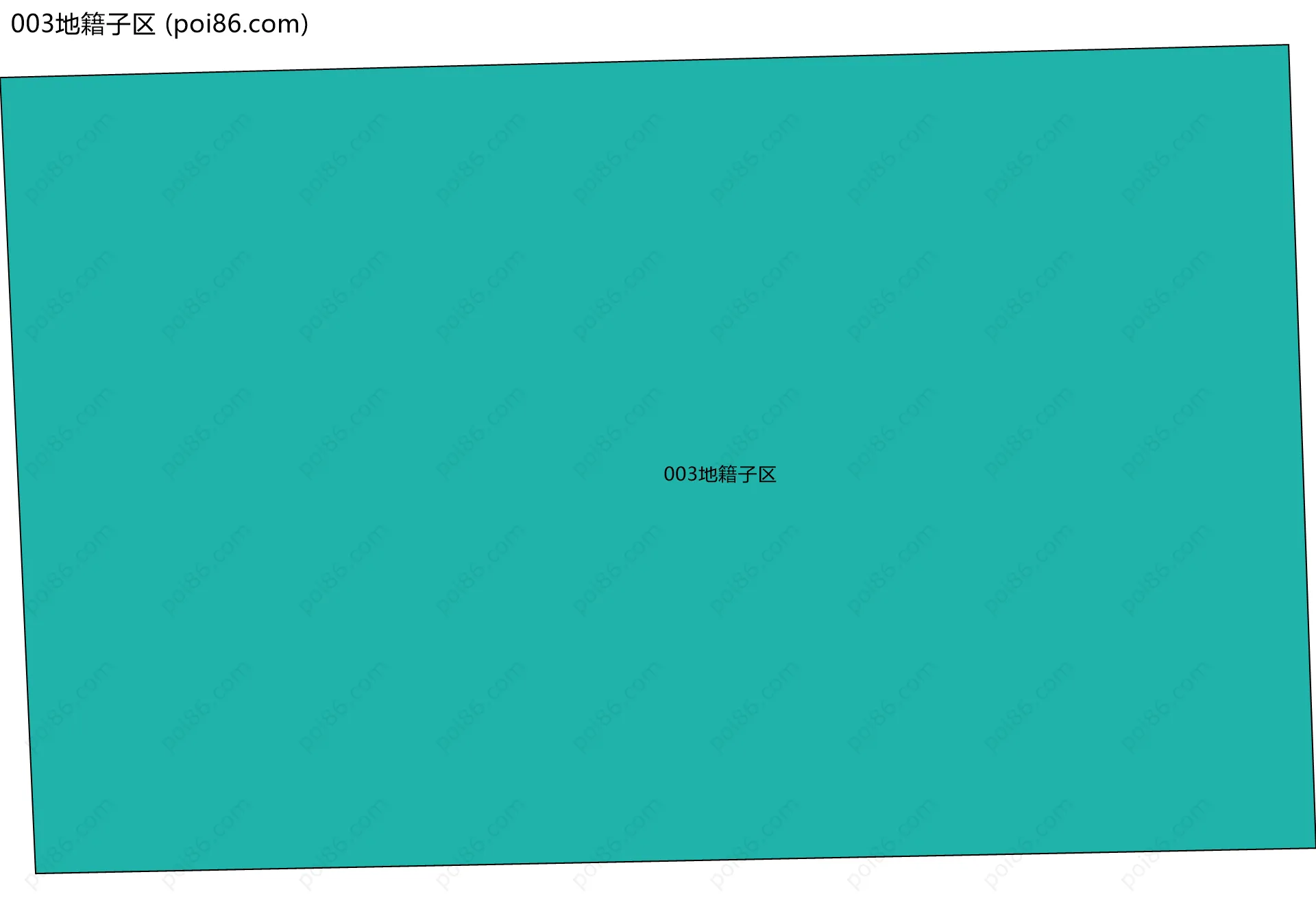 003地籍子区边界地图
