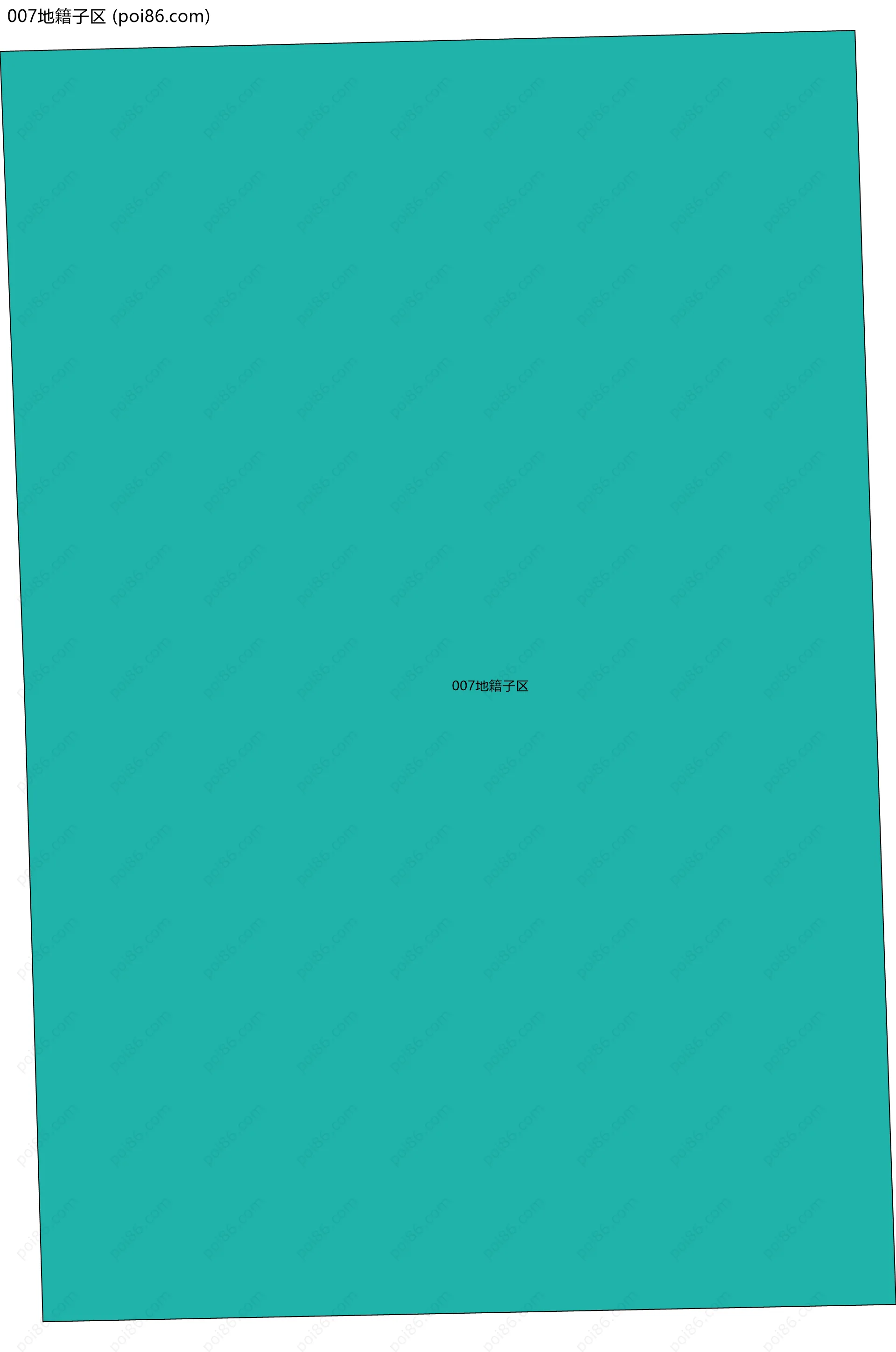 007地籍子区边界地图