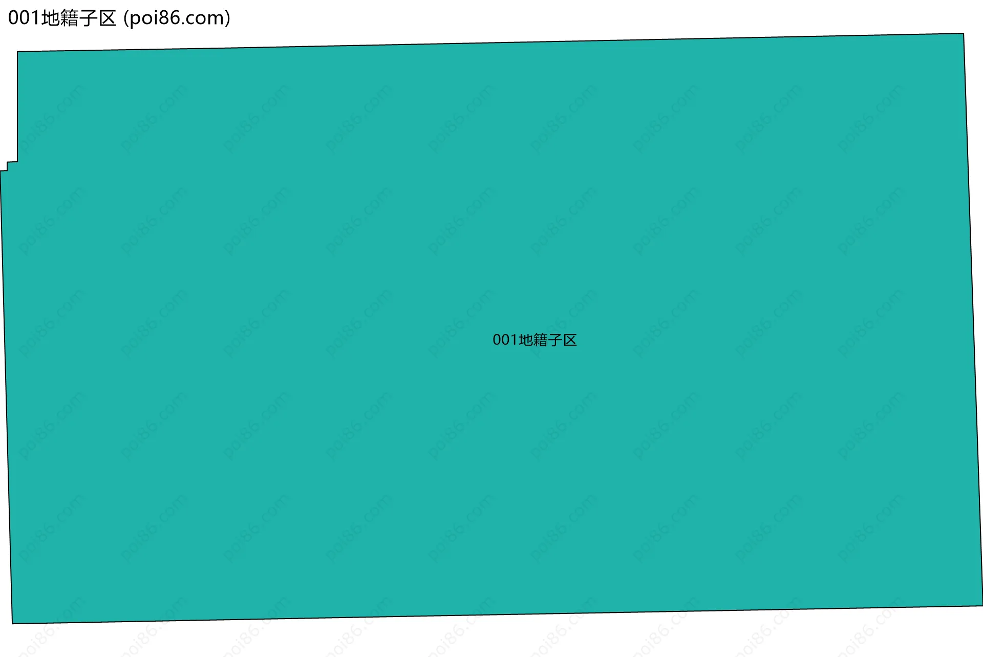 001地籍子区边界地图