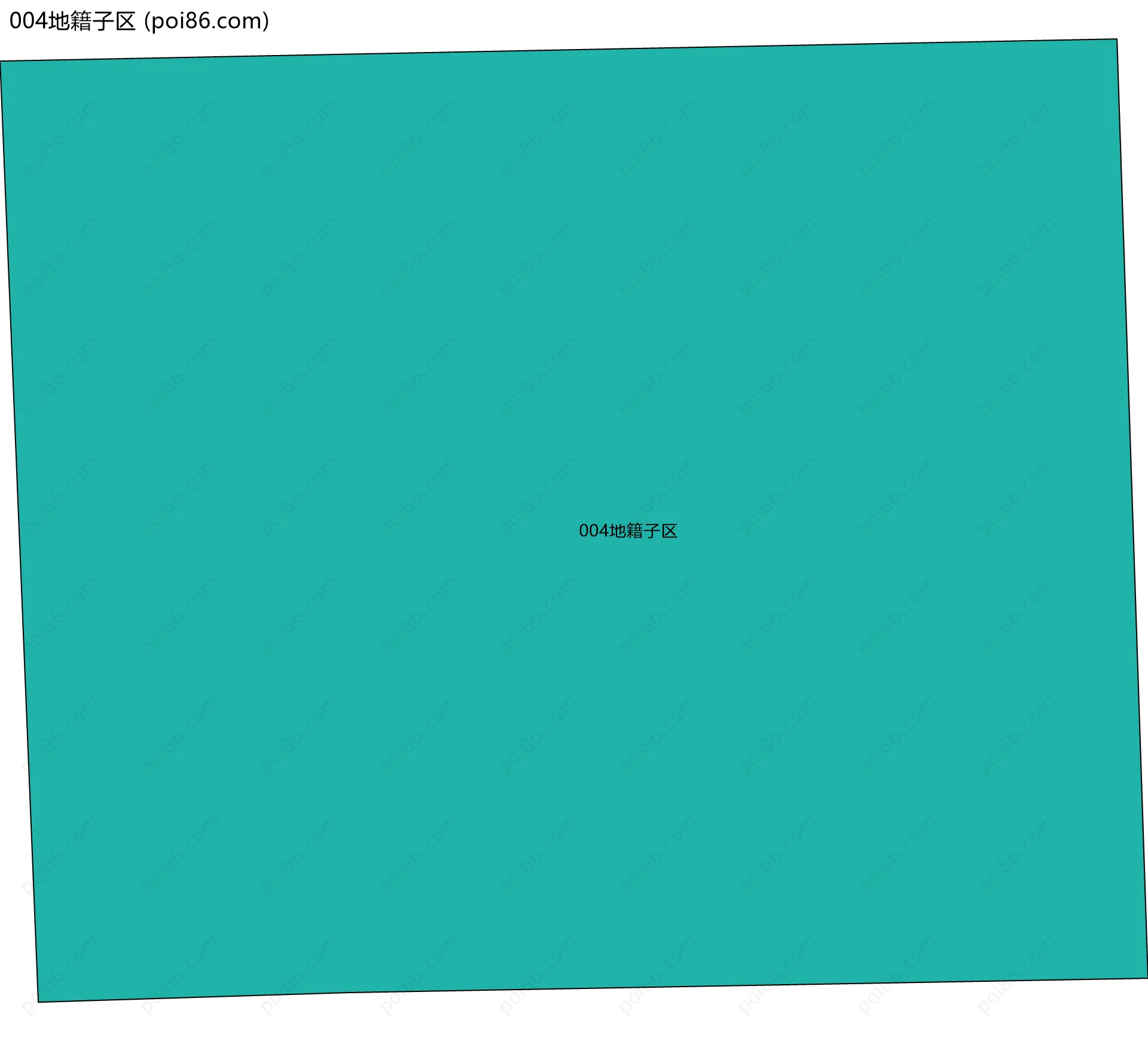 004地籍子区边界地图