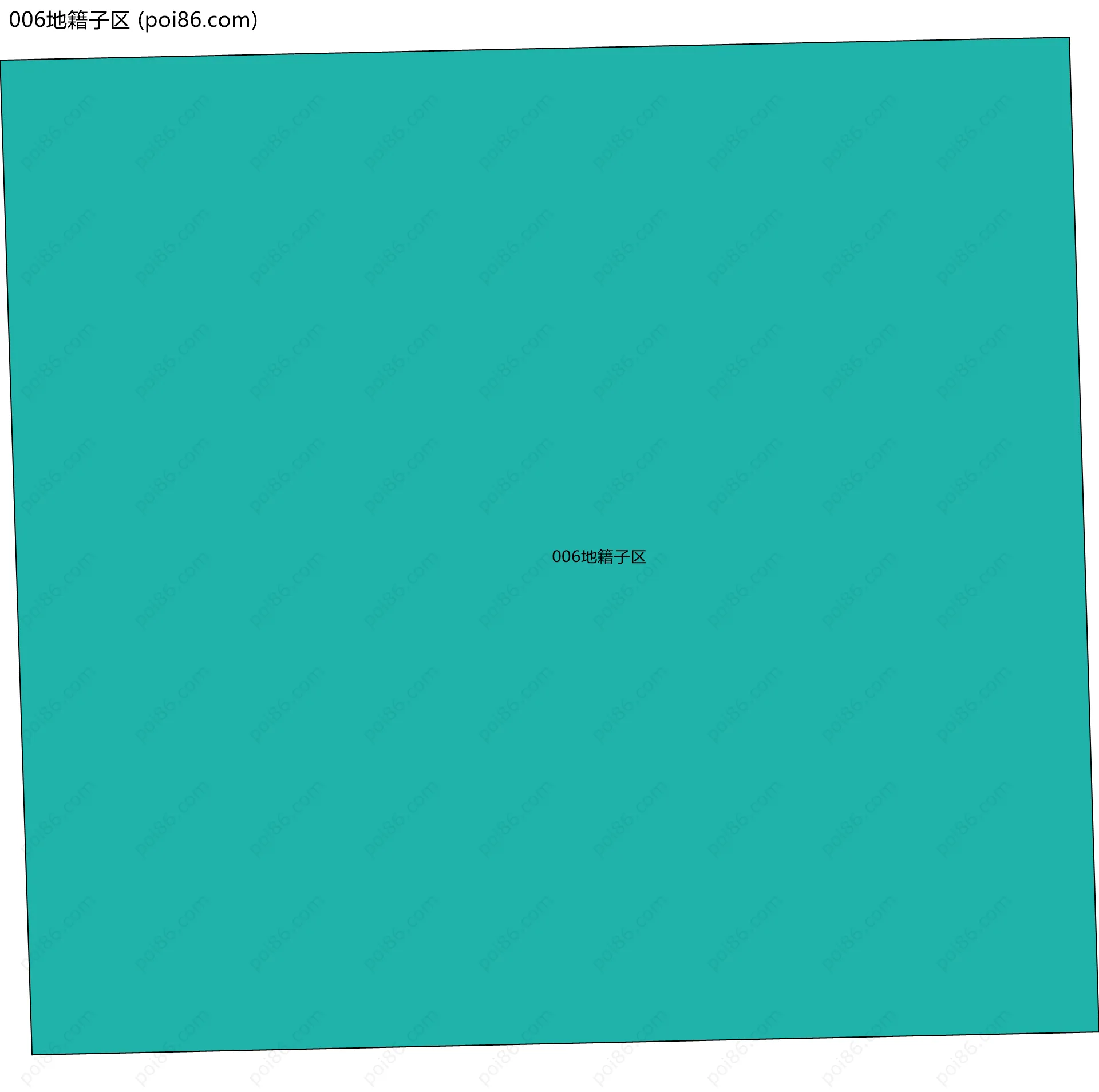006地籍子区边界地图