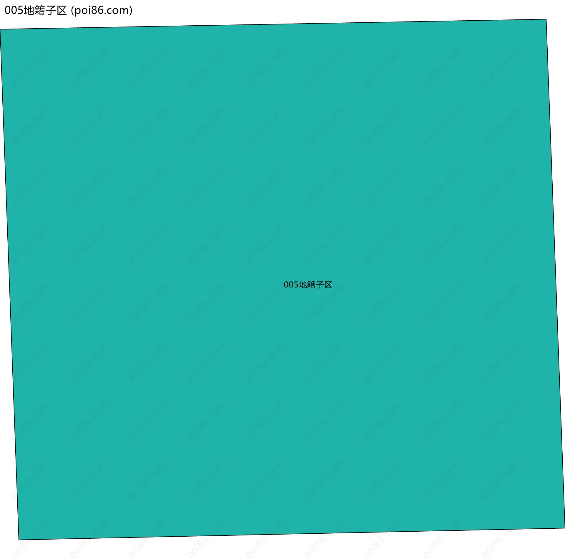 005地籍子区边界地图