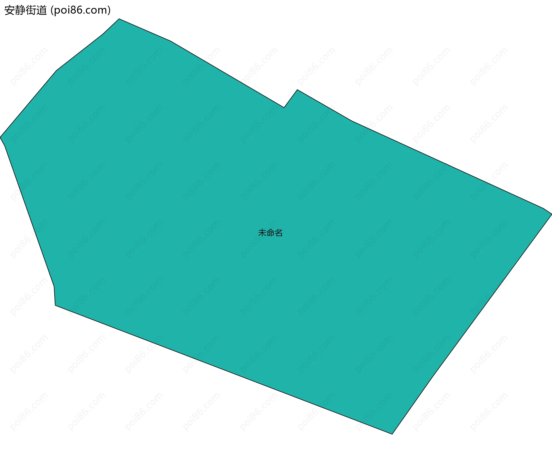 安静街道边界地图(五级行政区划)