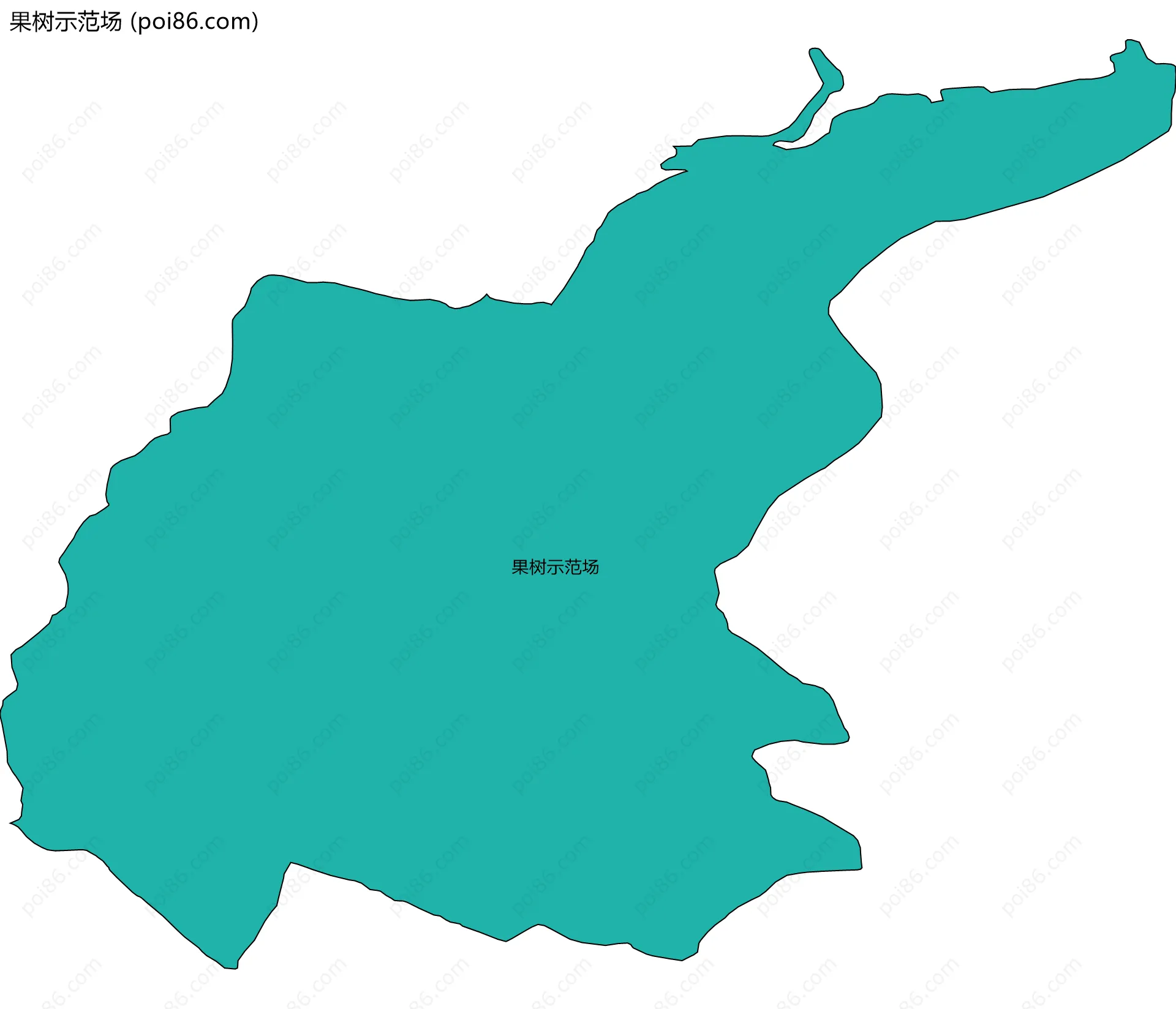 果树示范场边界地图