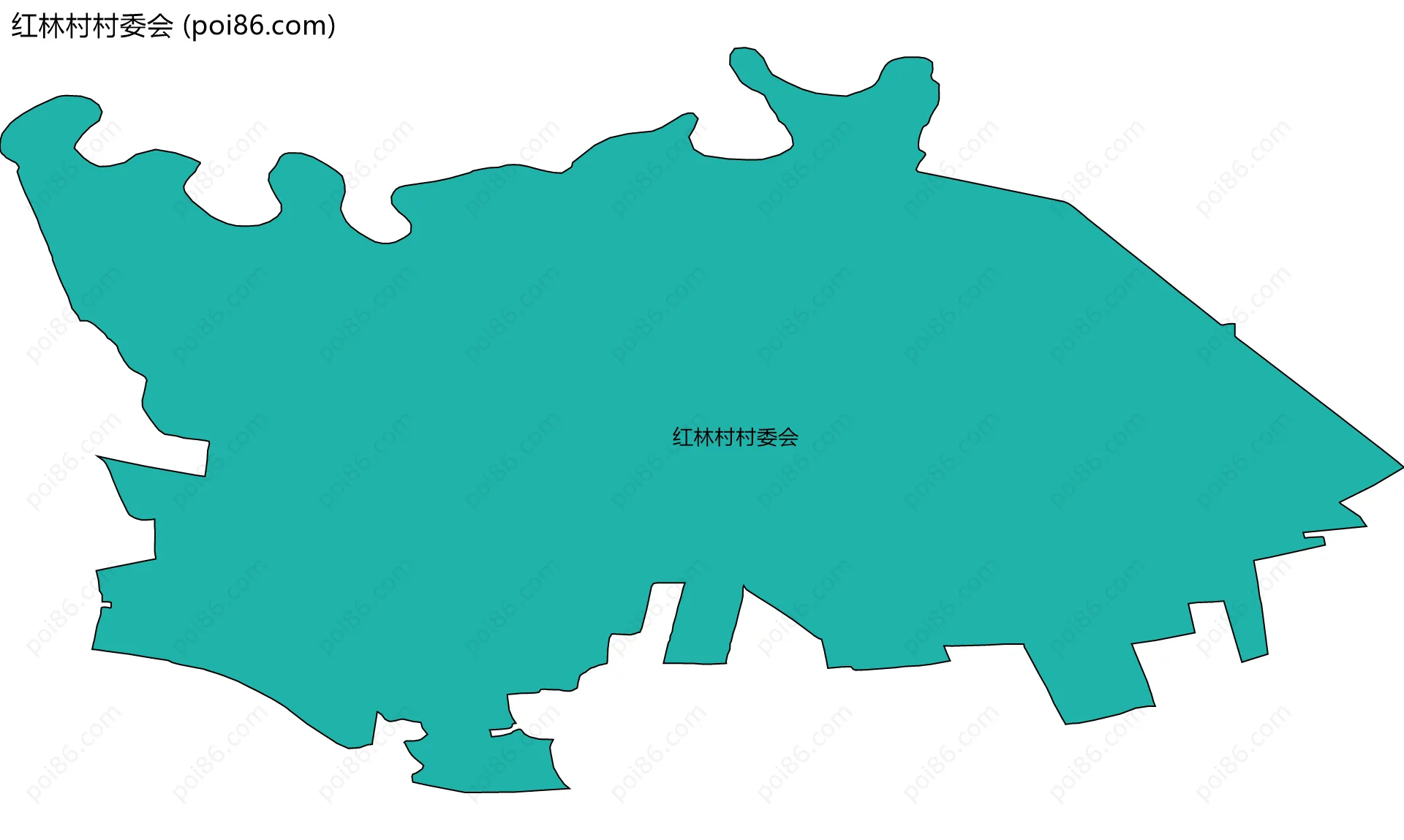 红林村村委会边界地图