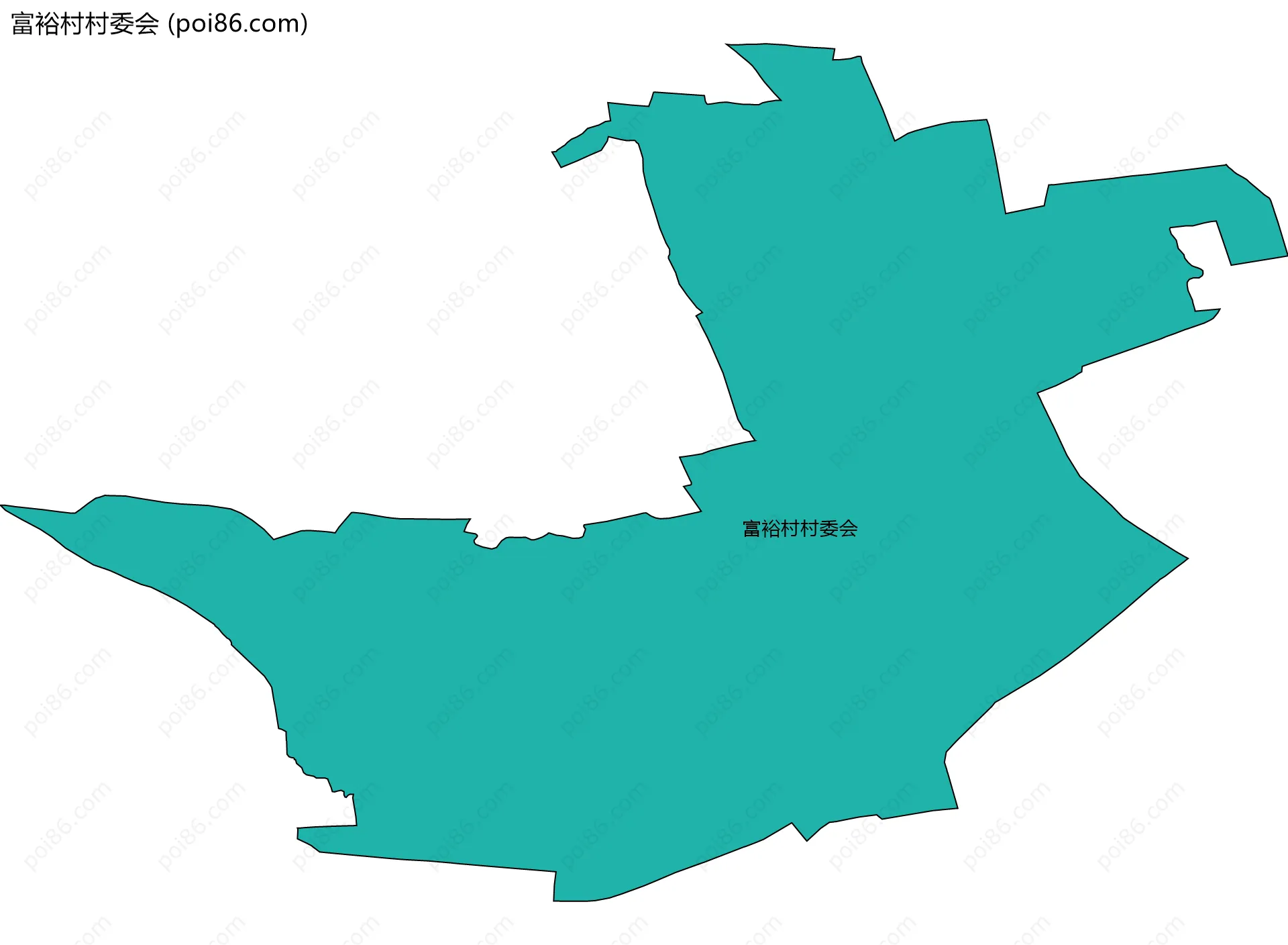 富裕村村委会边界地图