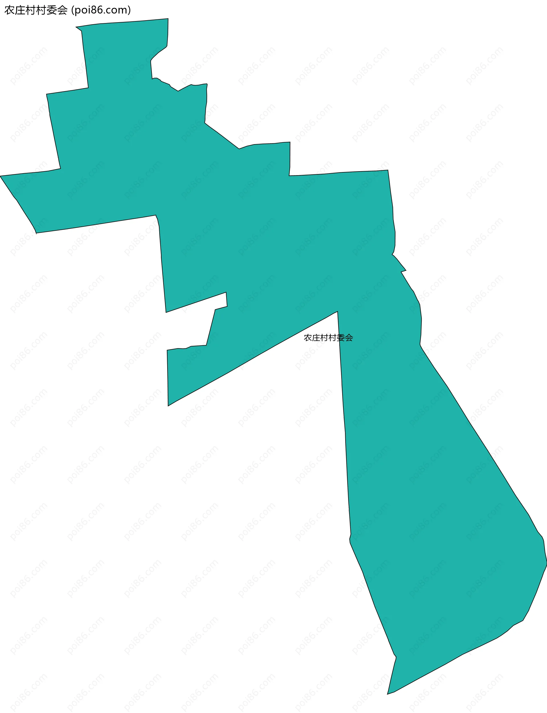 农庄村村委会边界地图