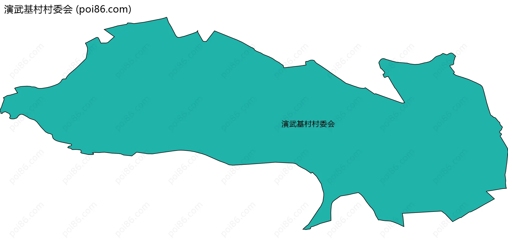 演武基村村委会边界地图