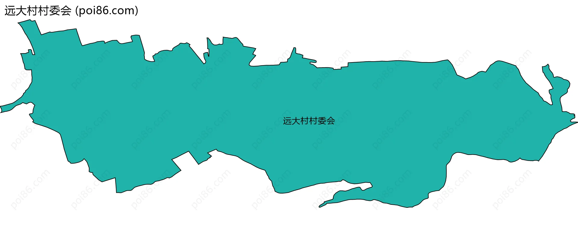 远大村村委会边界地图