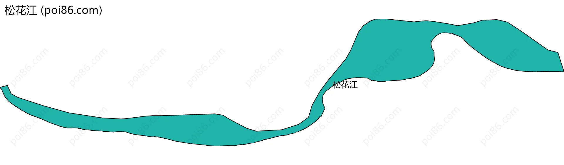 松花江边界地图