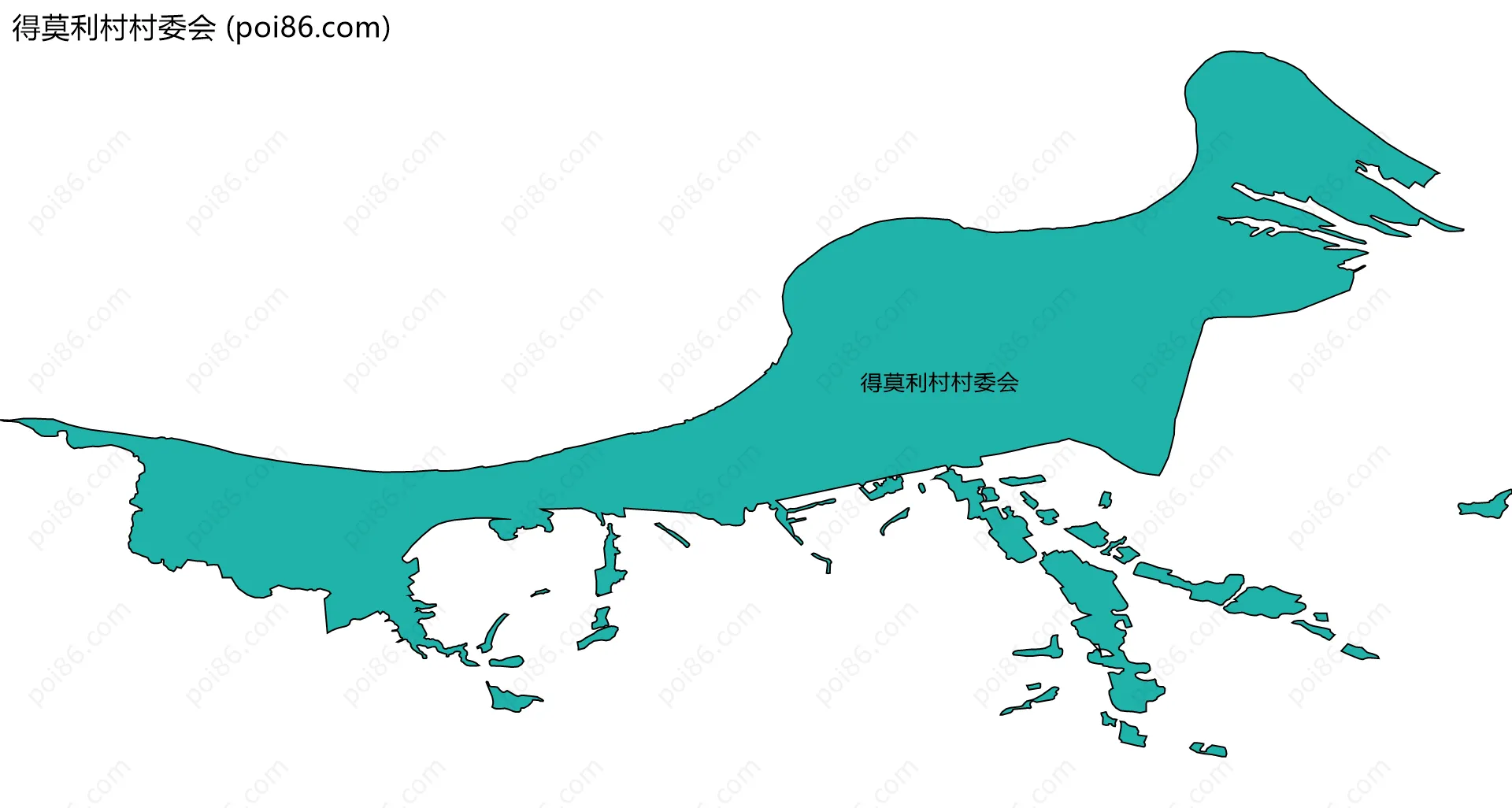 得莫利村村委会边界地图