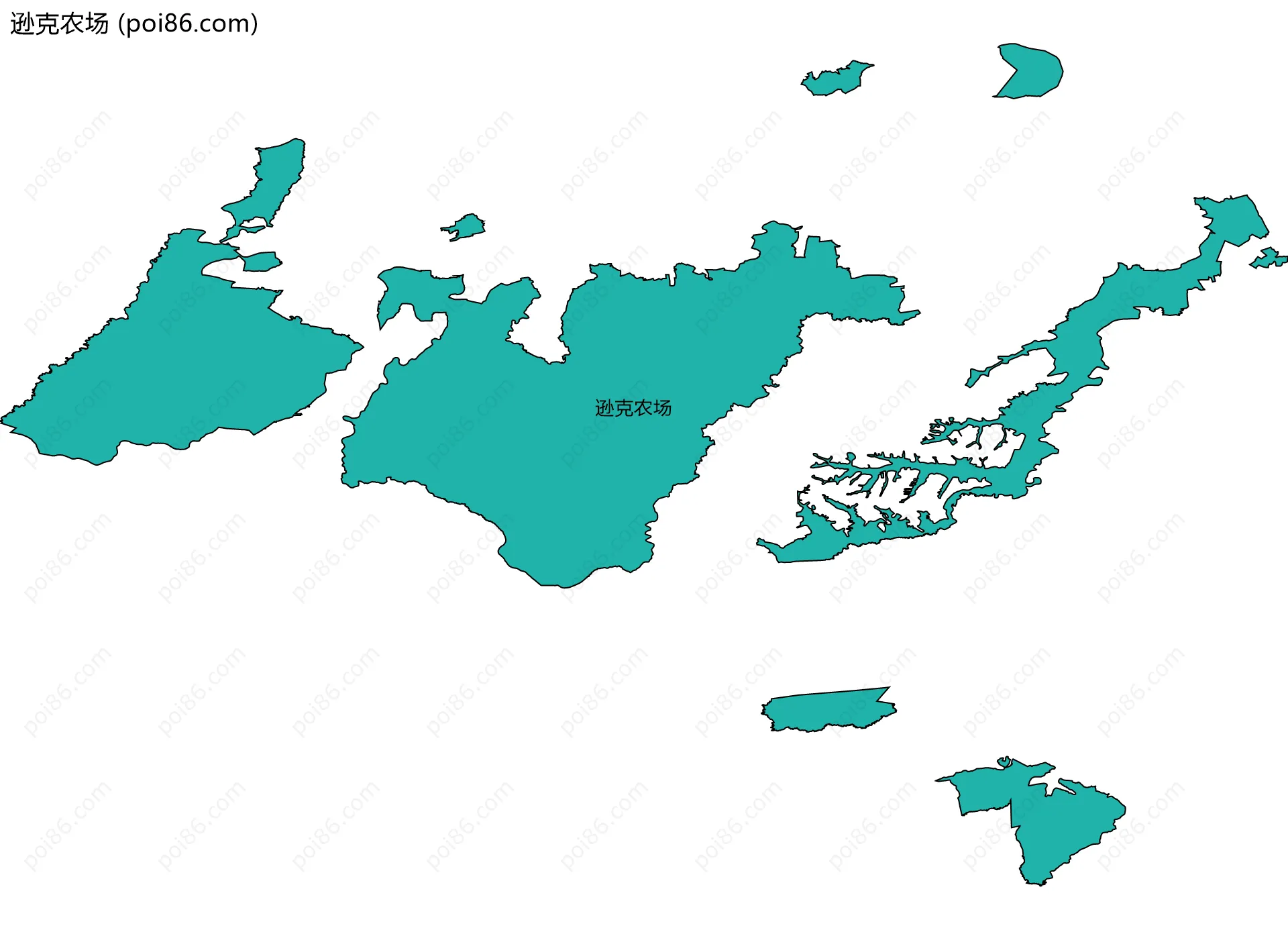 逊克农场边界地图