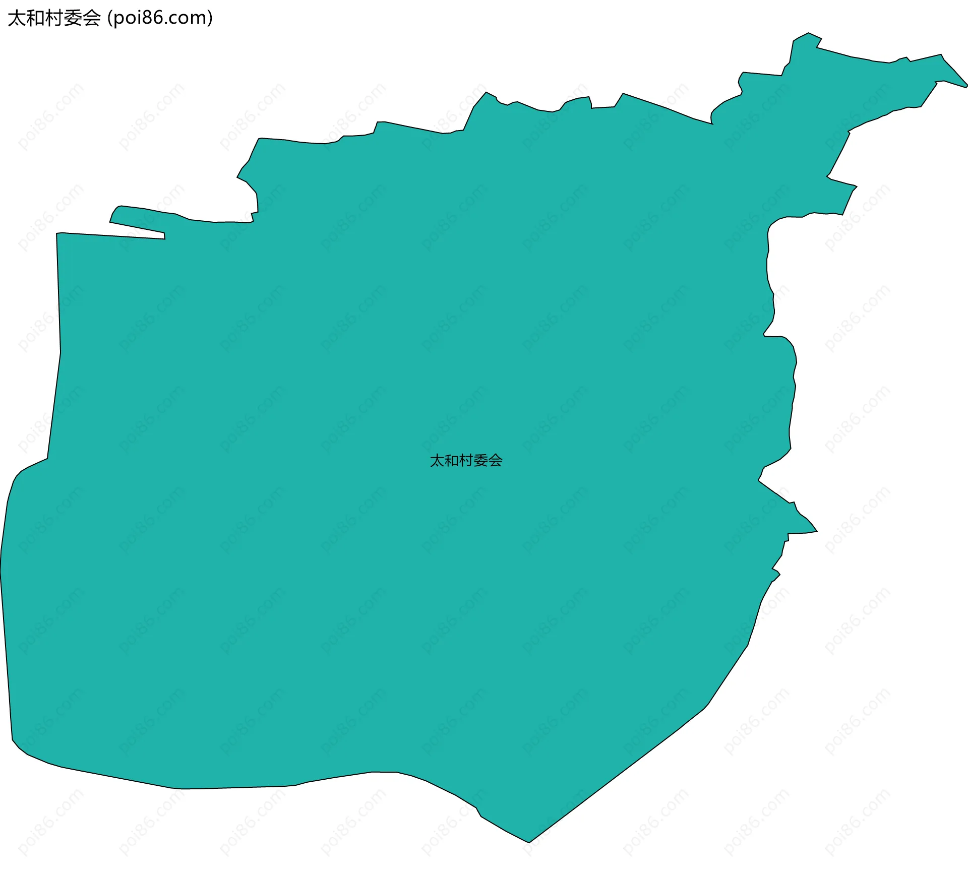 太和村委会边界地图