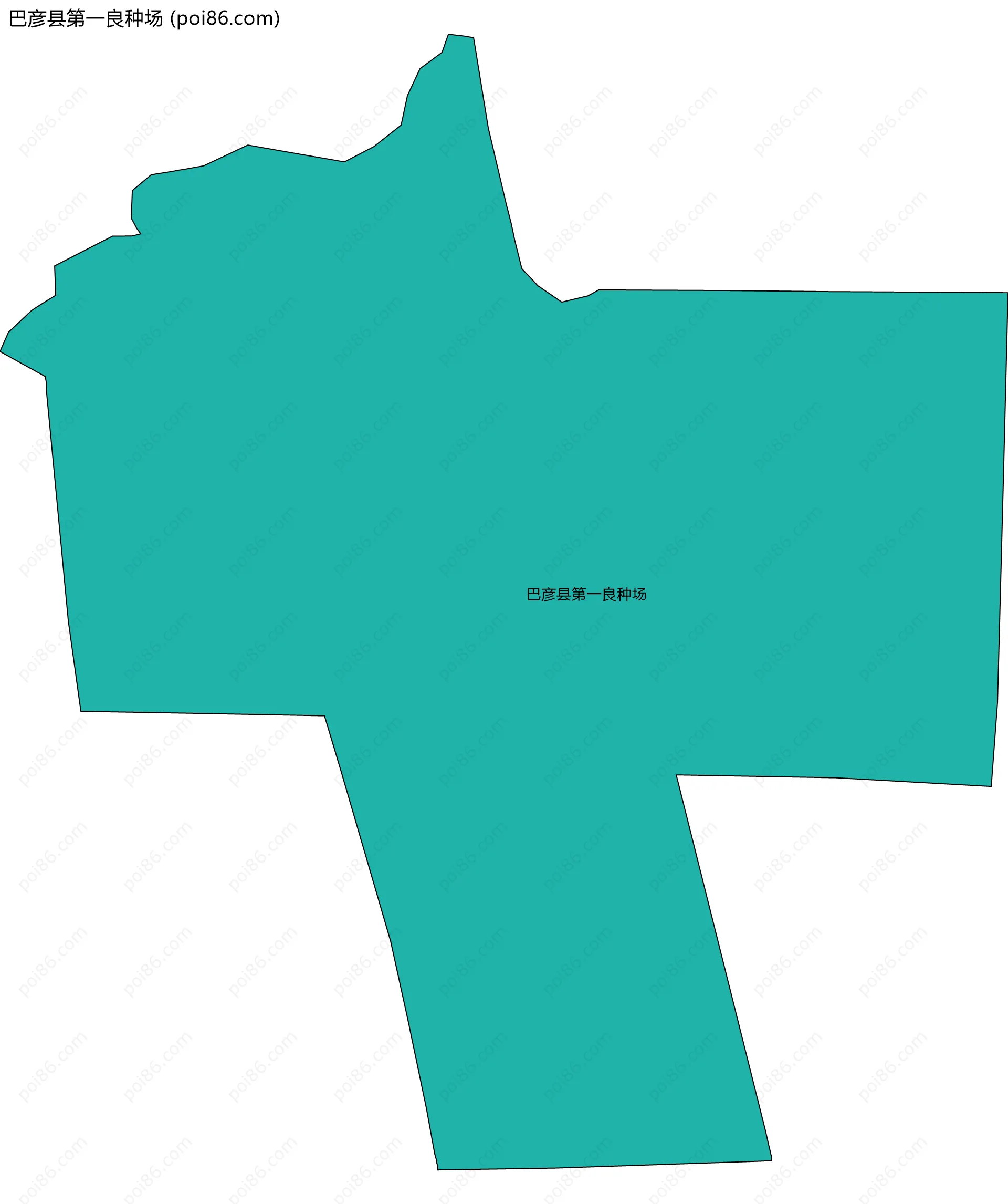 巴彦县第一良种场边界地图