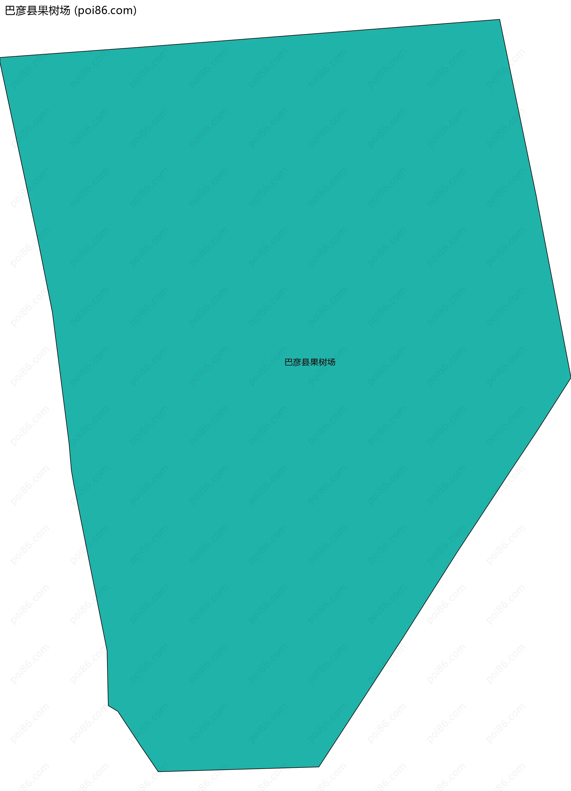 巴彦县果树场边界地图