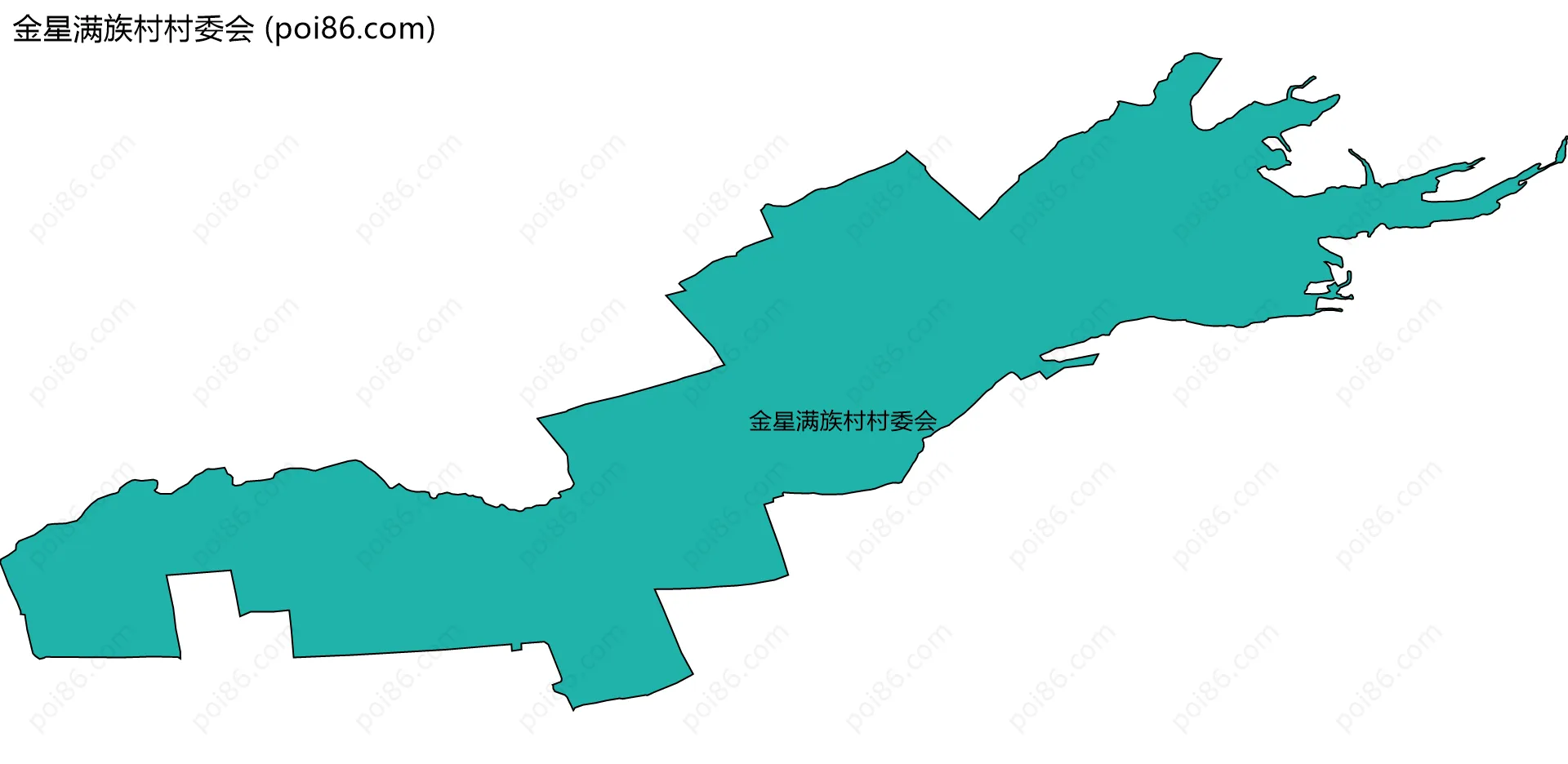 金星满族村村委会边界地图