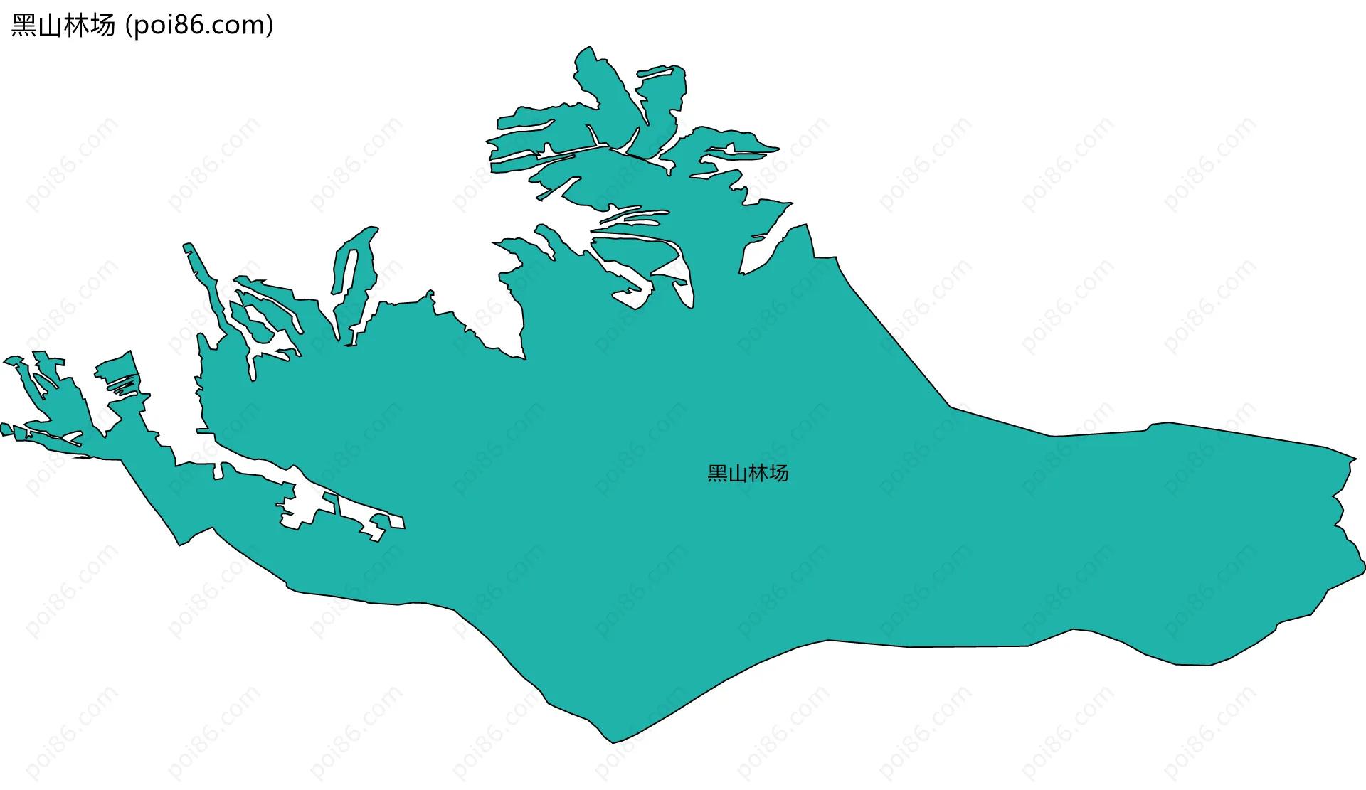 黑山林场边界地图