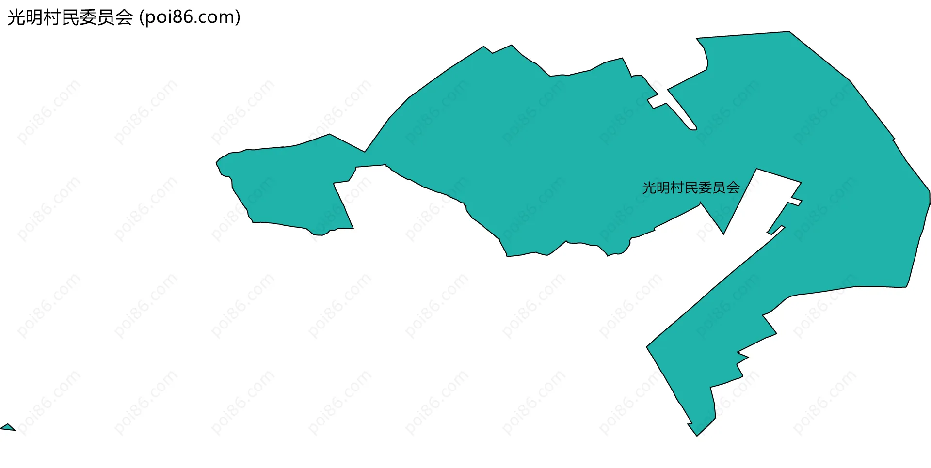 光明村民委员会边界地图