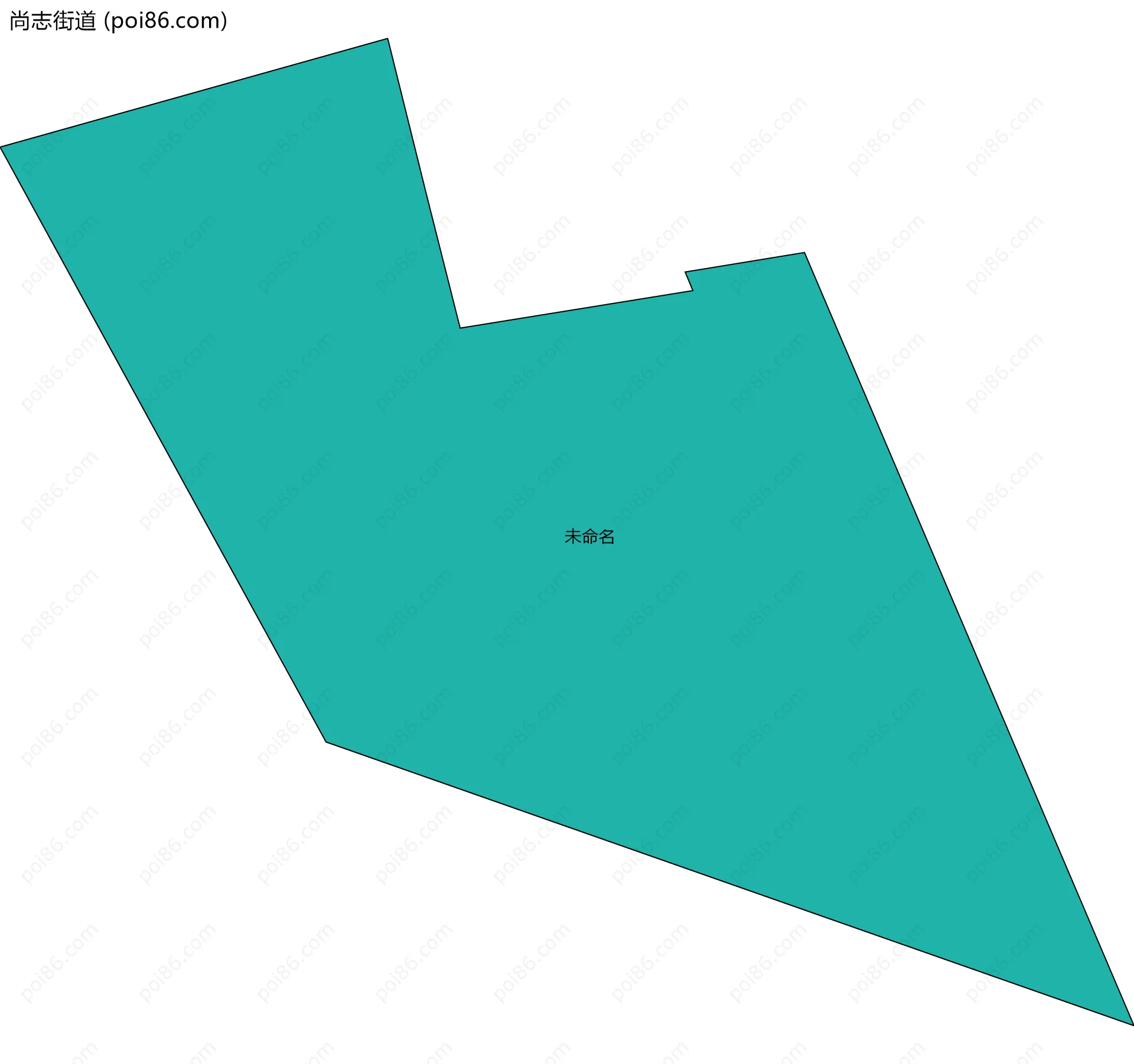 尚志街道边界地图(五级行政区划)