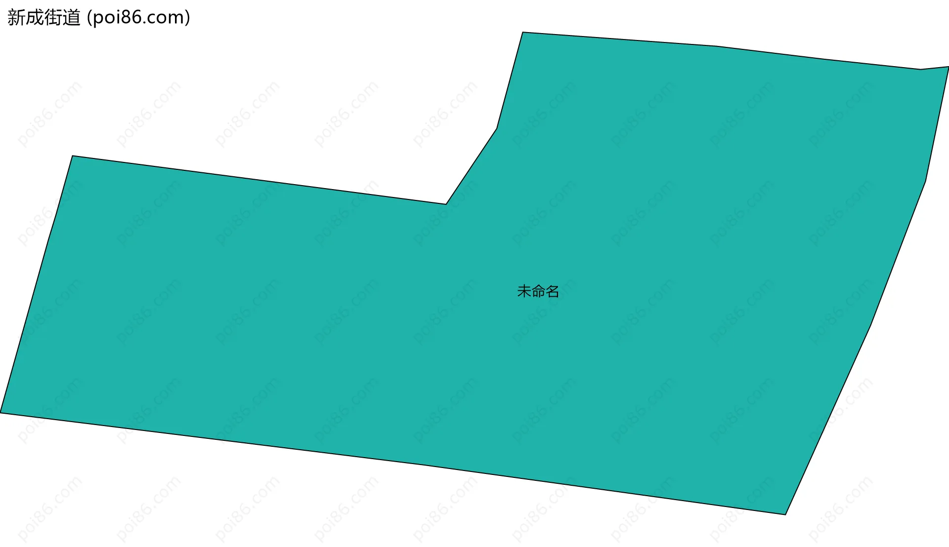 新成街道边界地图(五级行政区划)