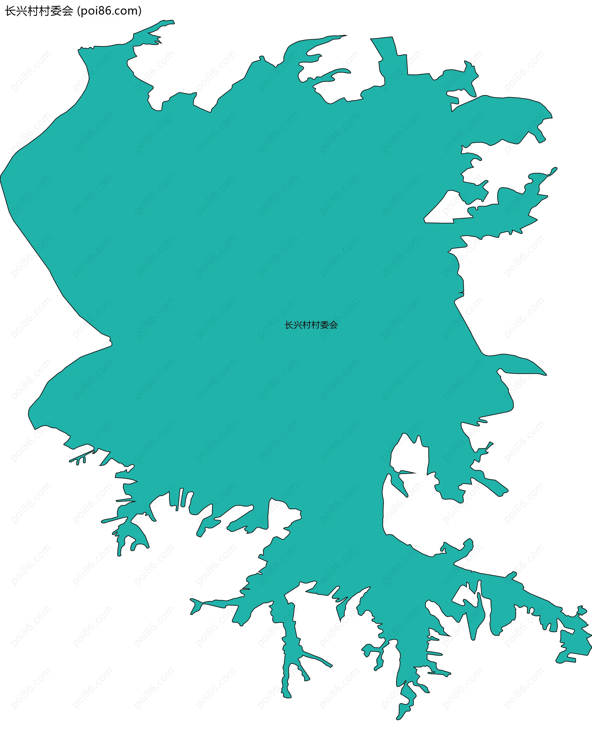 长兴村村委会边界地图