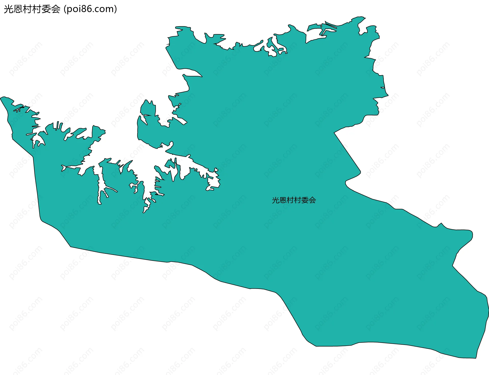 光恩村村委会边界地图