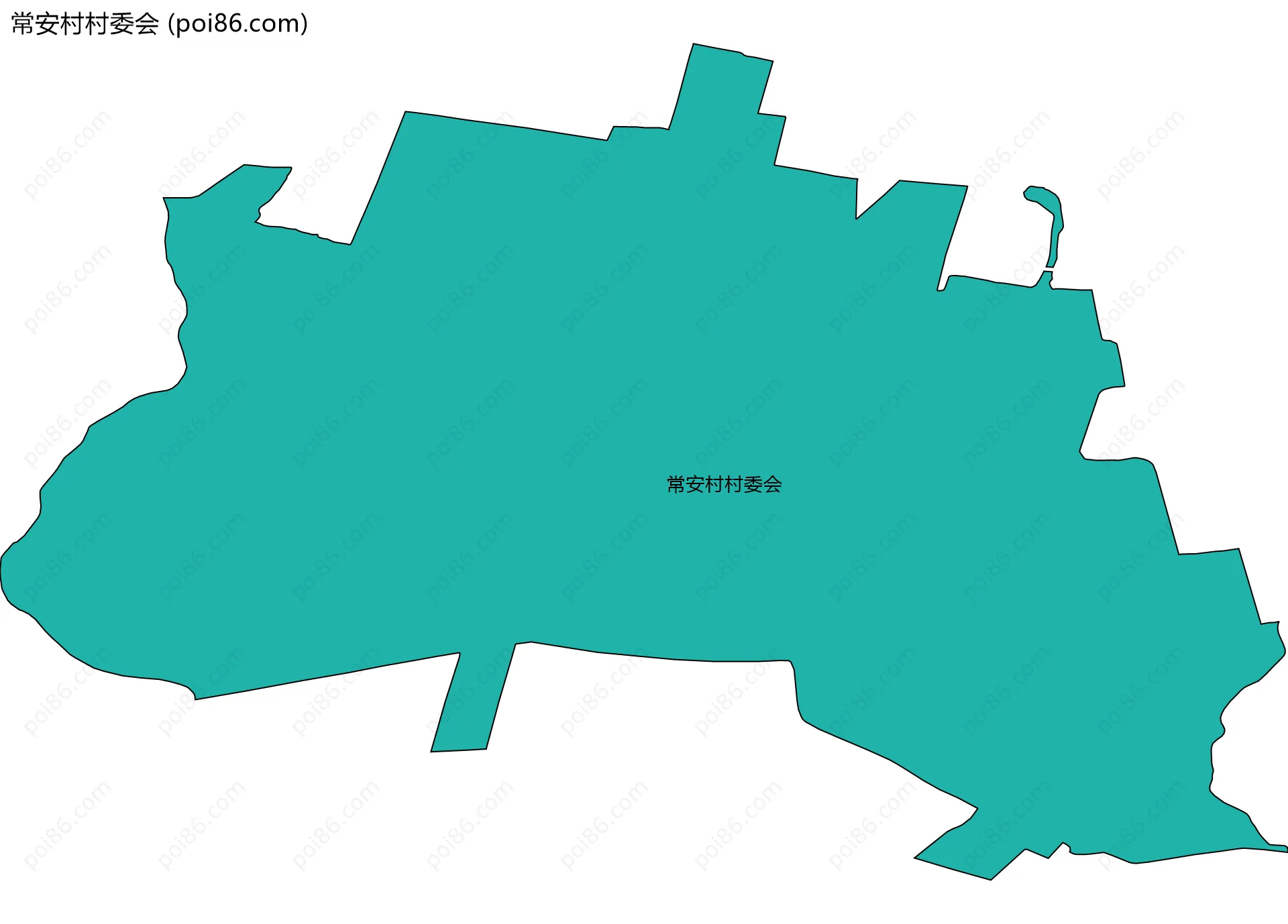 常安村村委会边界地图