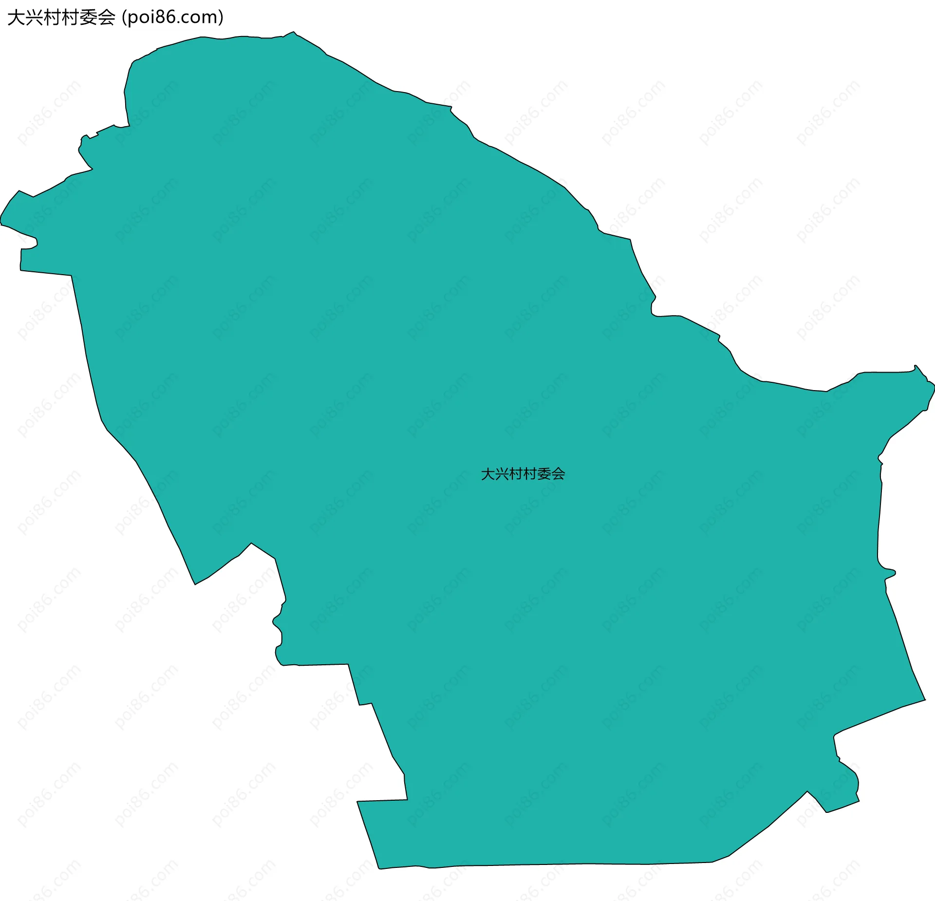 大兴村村委会边界地图