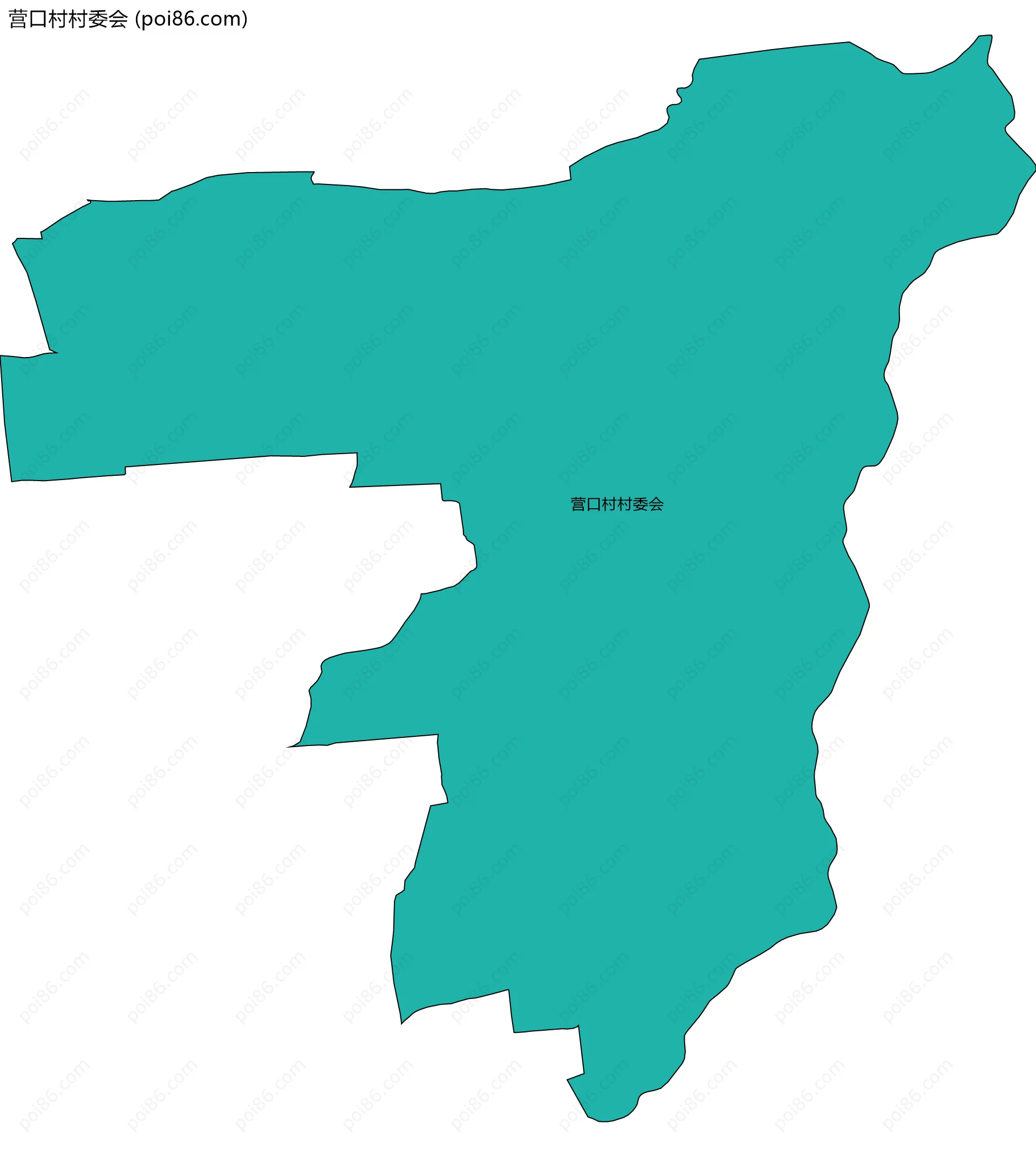 营口村村委会边界地图