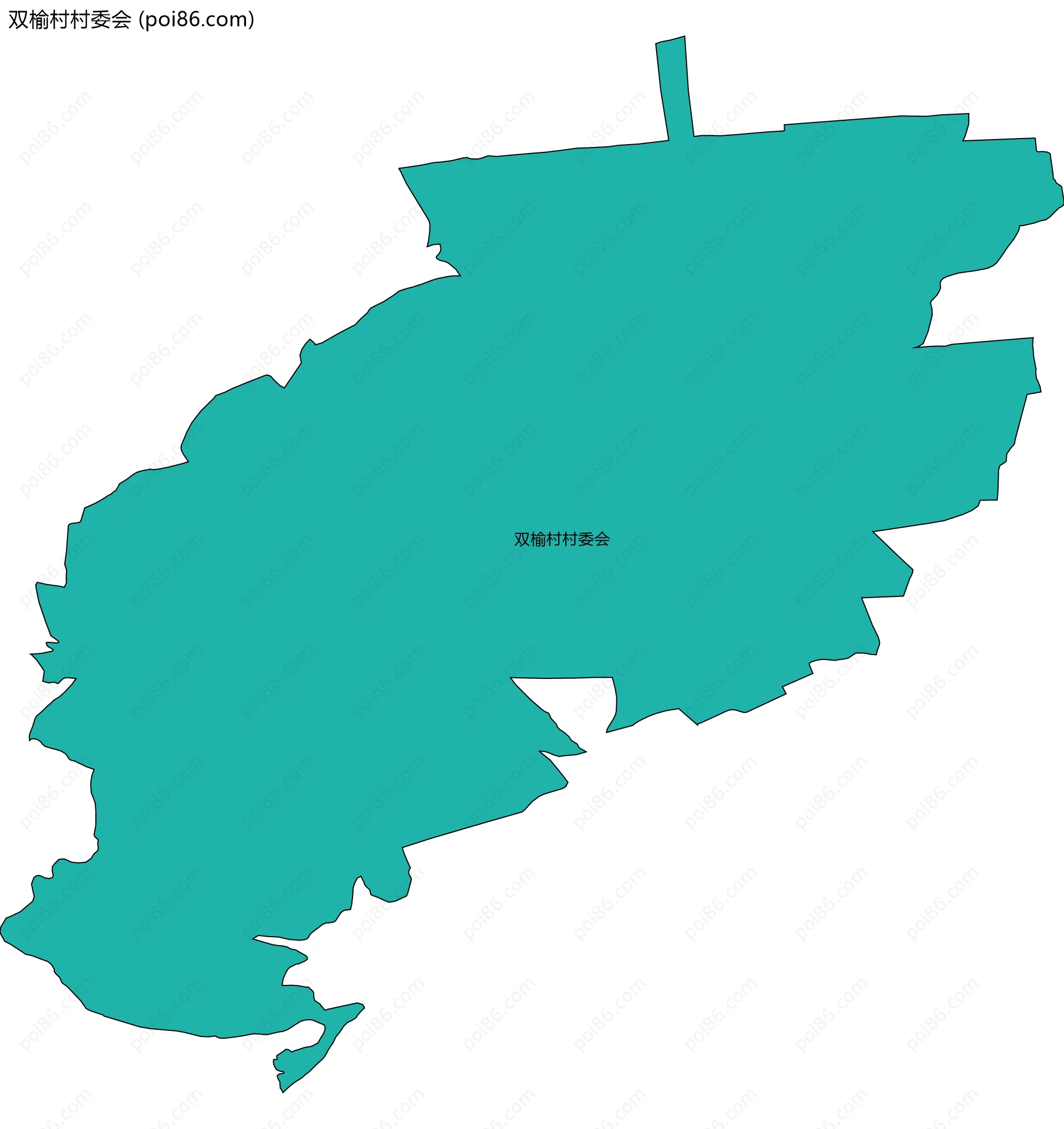 双榆村村委会边界地图