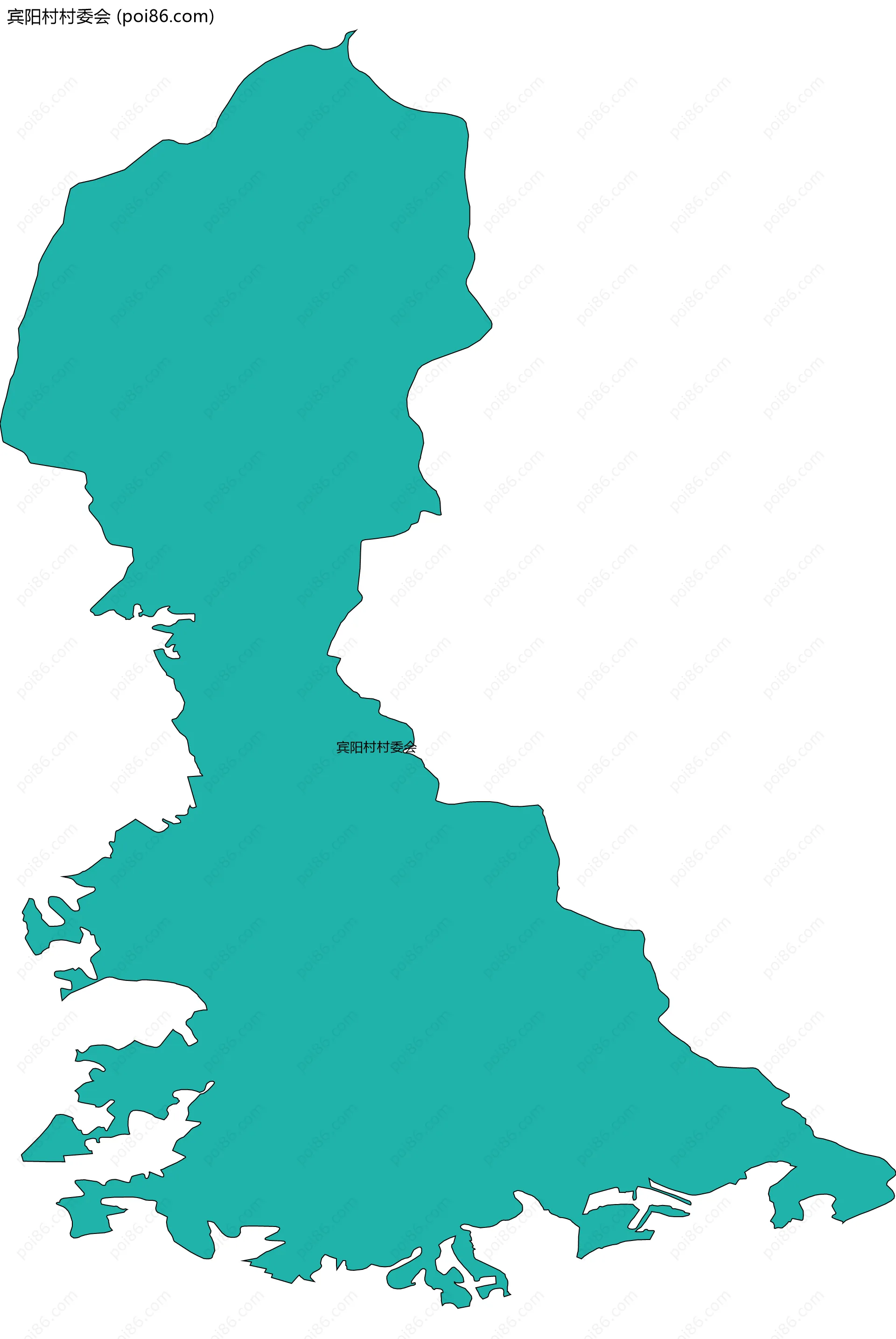 宾阳村村委会边界地图