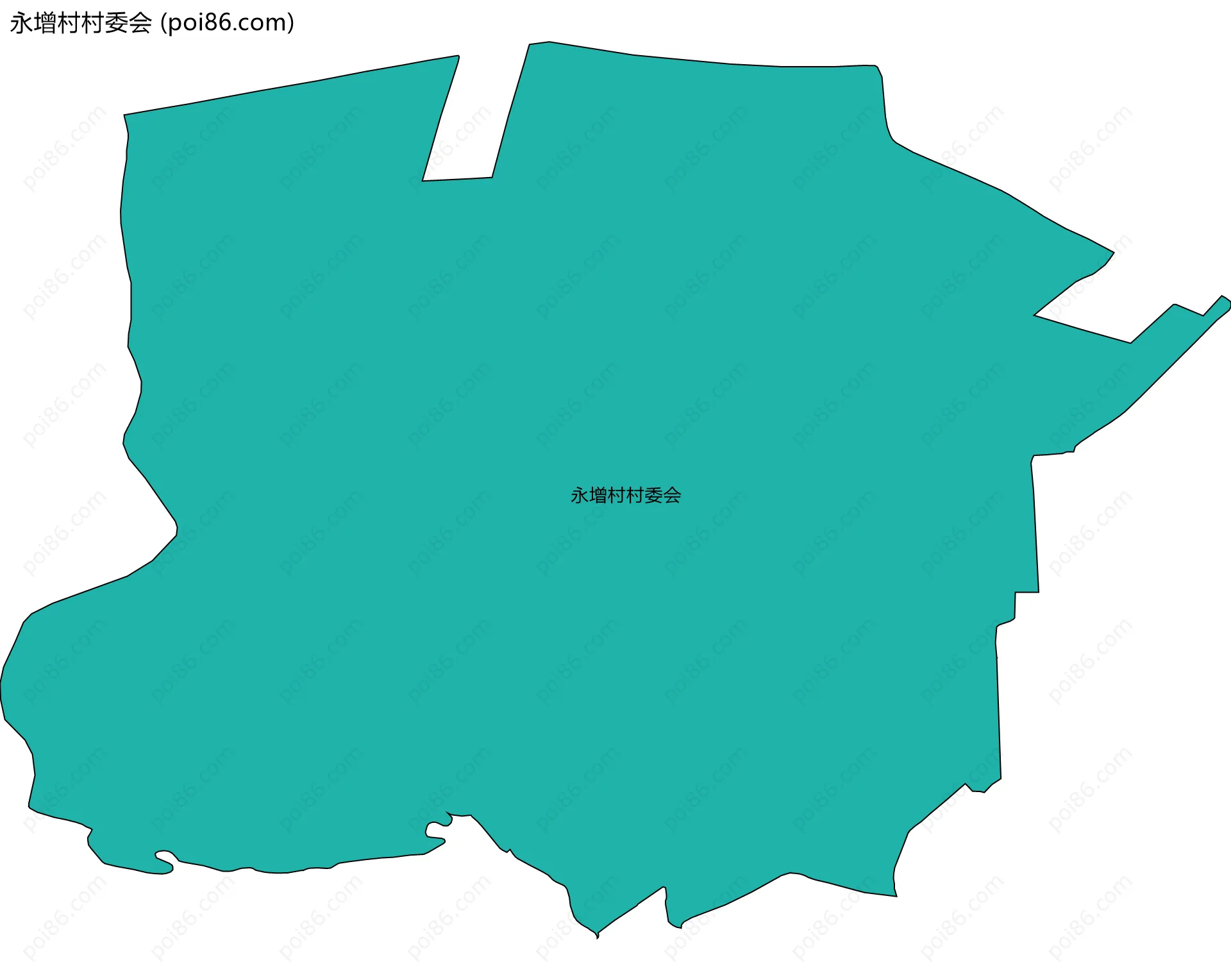 永增村村委会边界地图