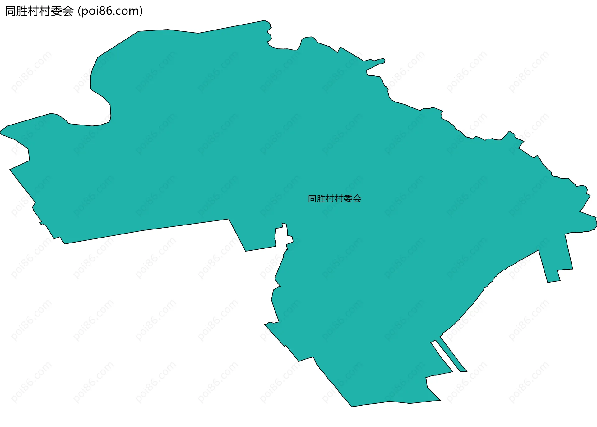 同胜村村委会边界地图