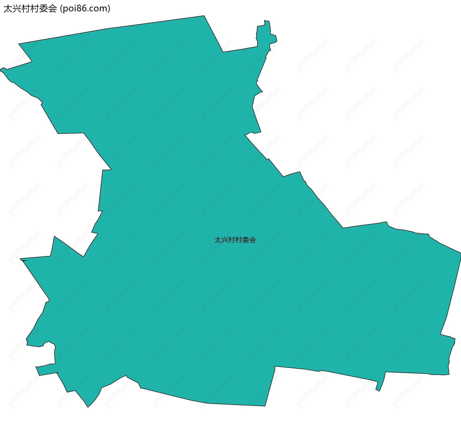 太兴村村委会边界地图
