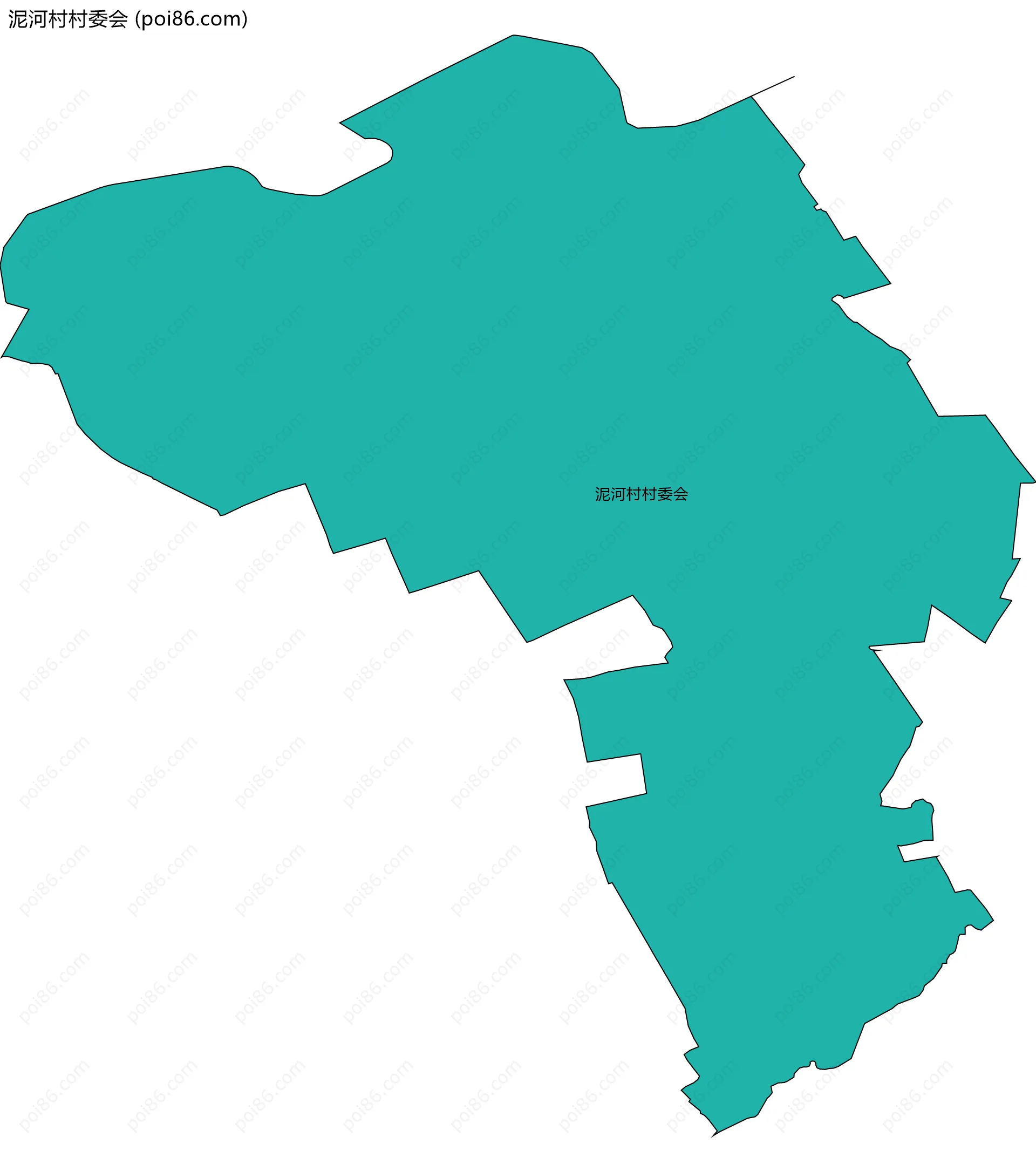 泥河村村委会边界地图