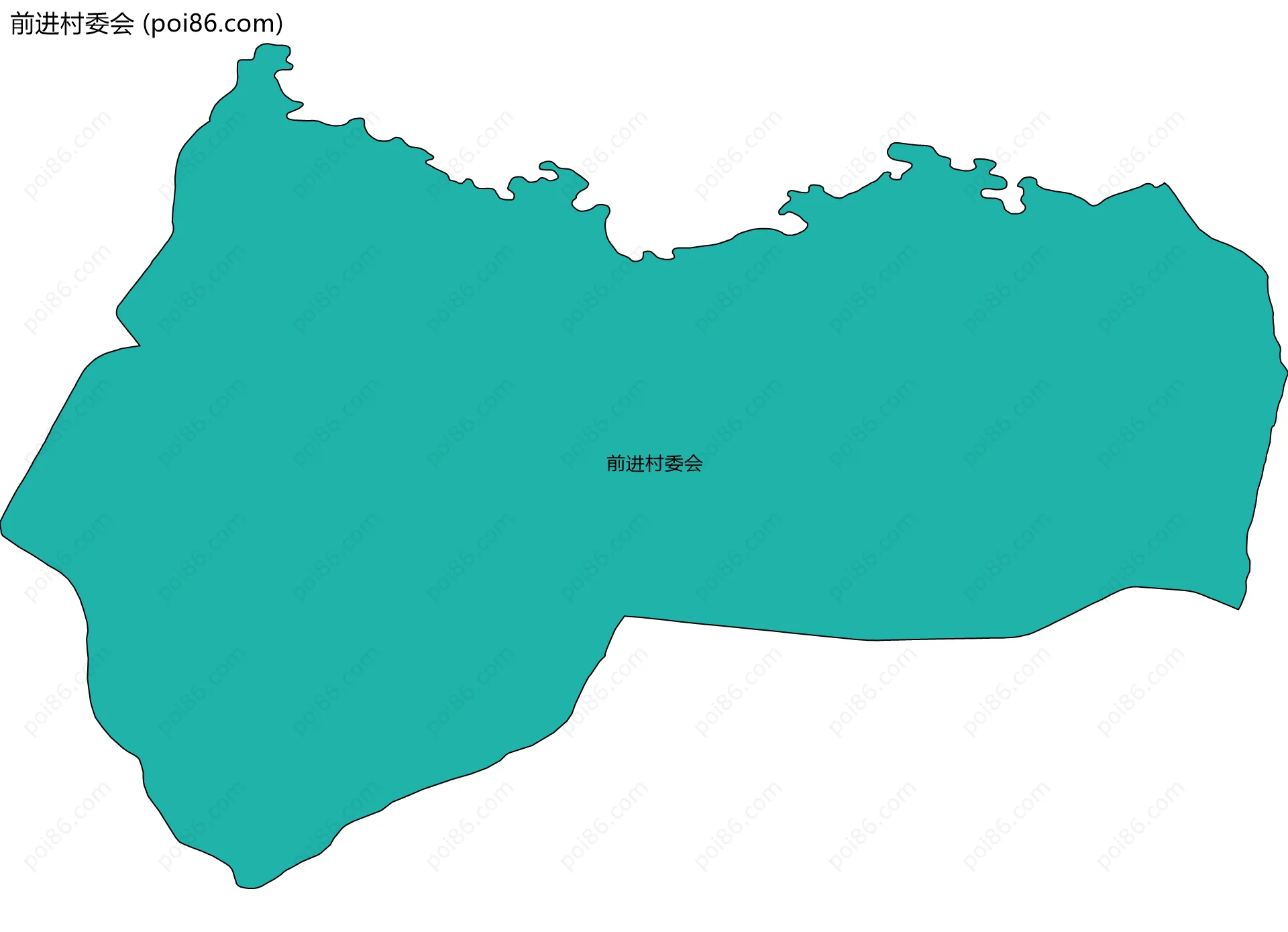 前进村委会边界地图