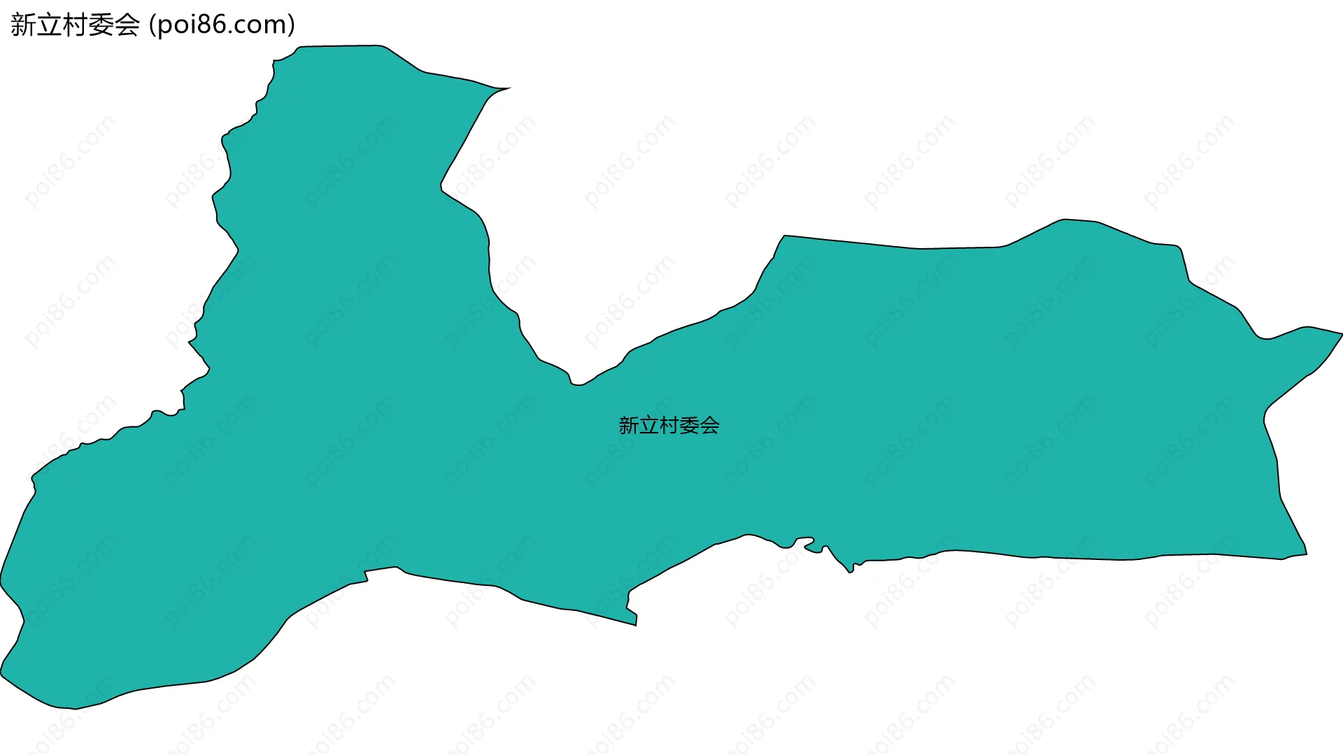 新立村委会边界地图