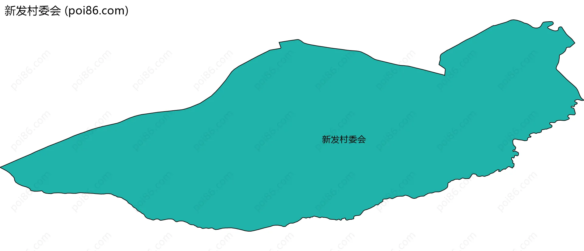 新发村委会边界地图