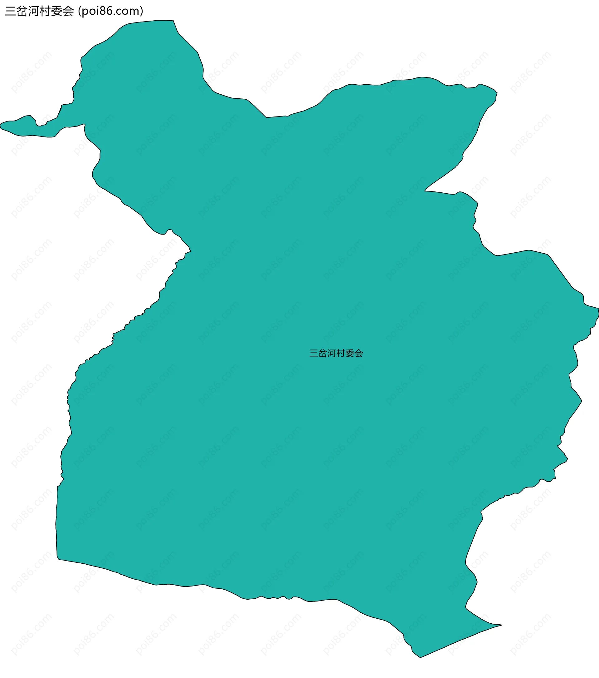 三岔河村委会边界地图
