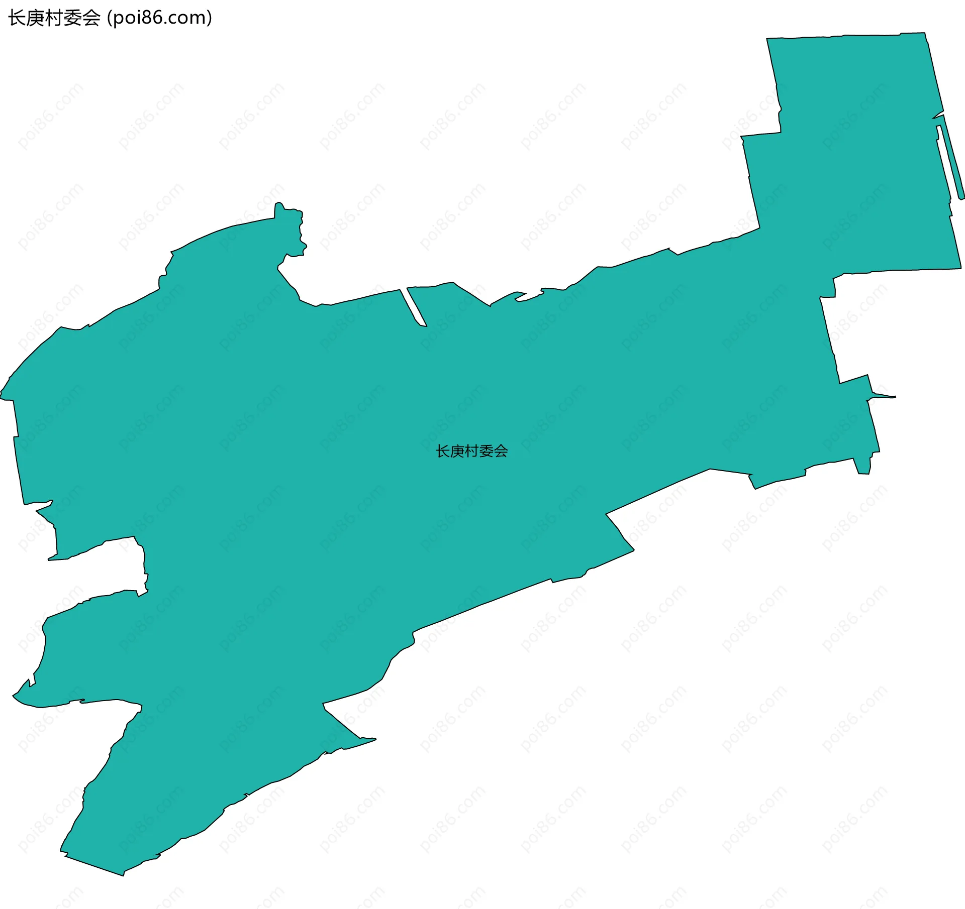长庚村委会边界地图
