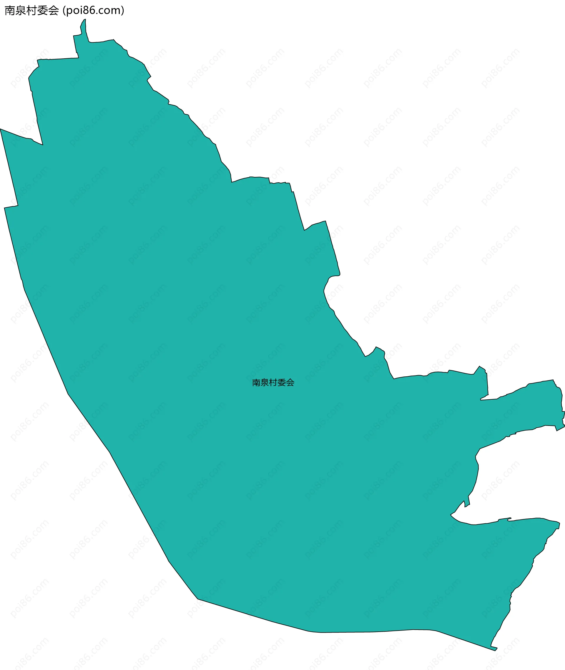 南泉村委会边界地图