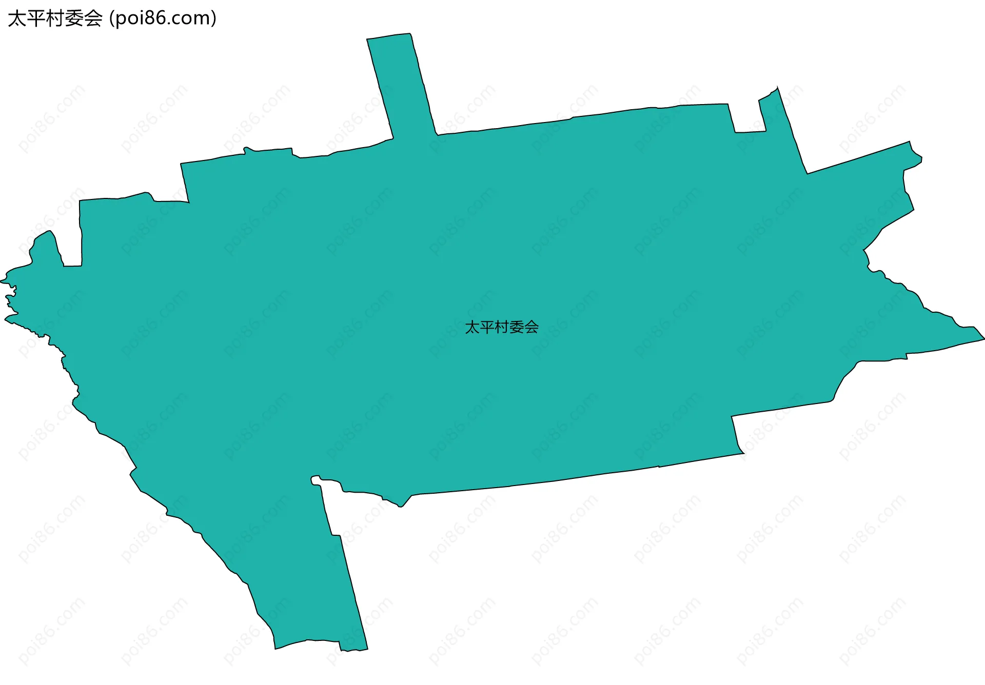 太平村委会边界地图