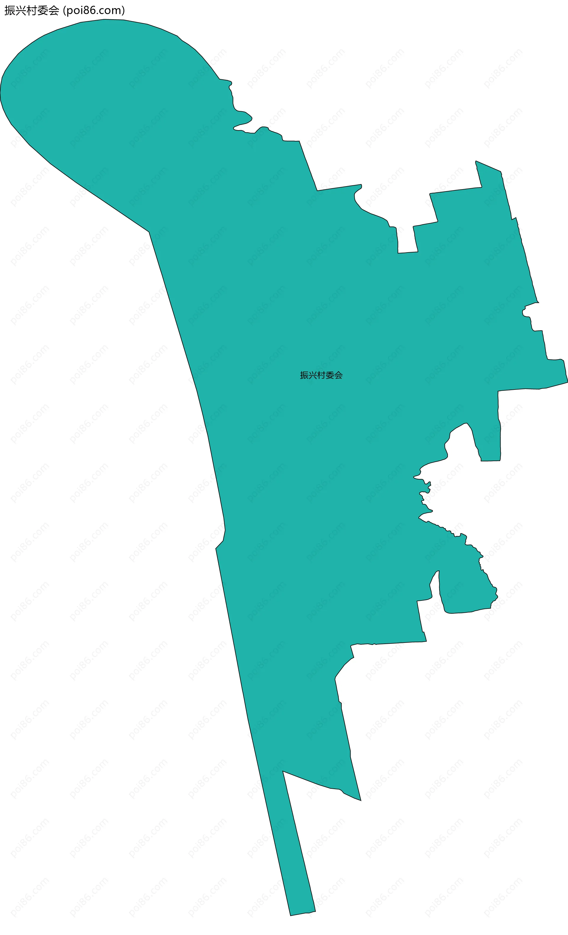 振兴村委会边界地图
