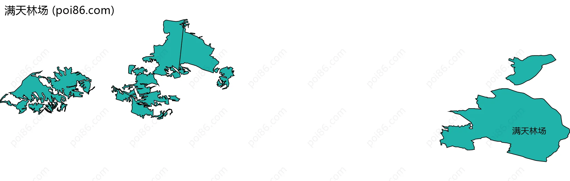 满天林场边界地图