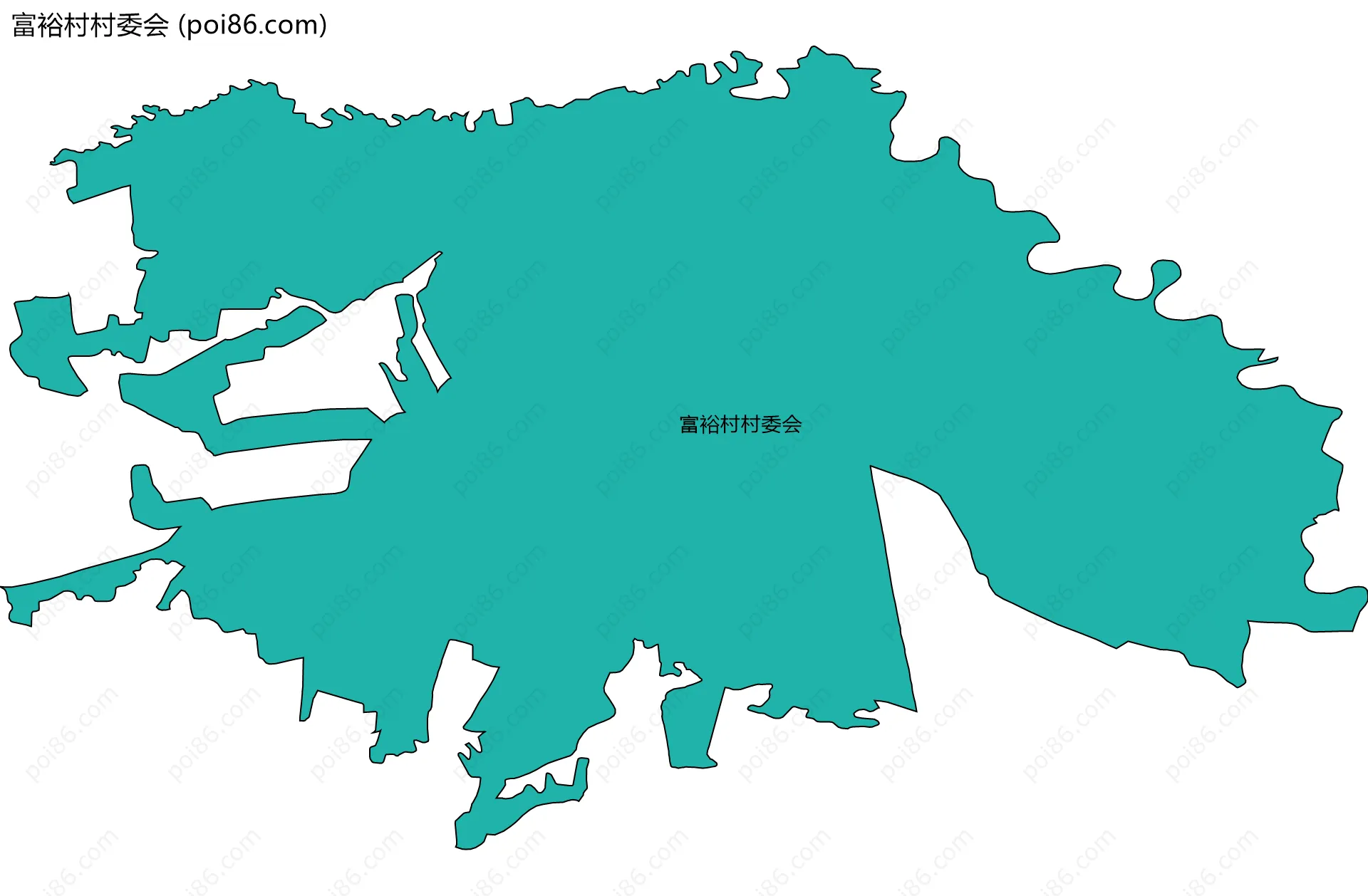 富裕村村委会边界地图